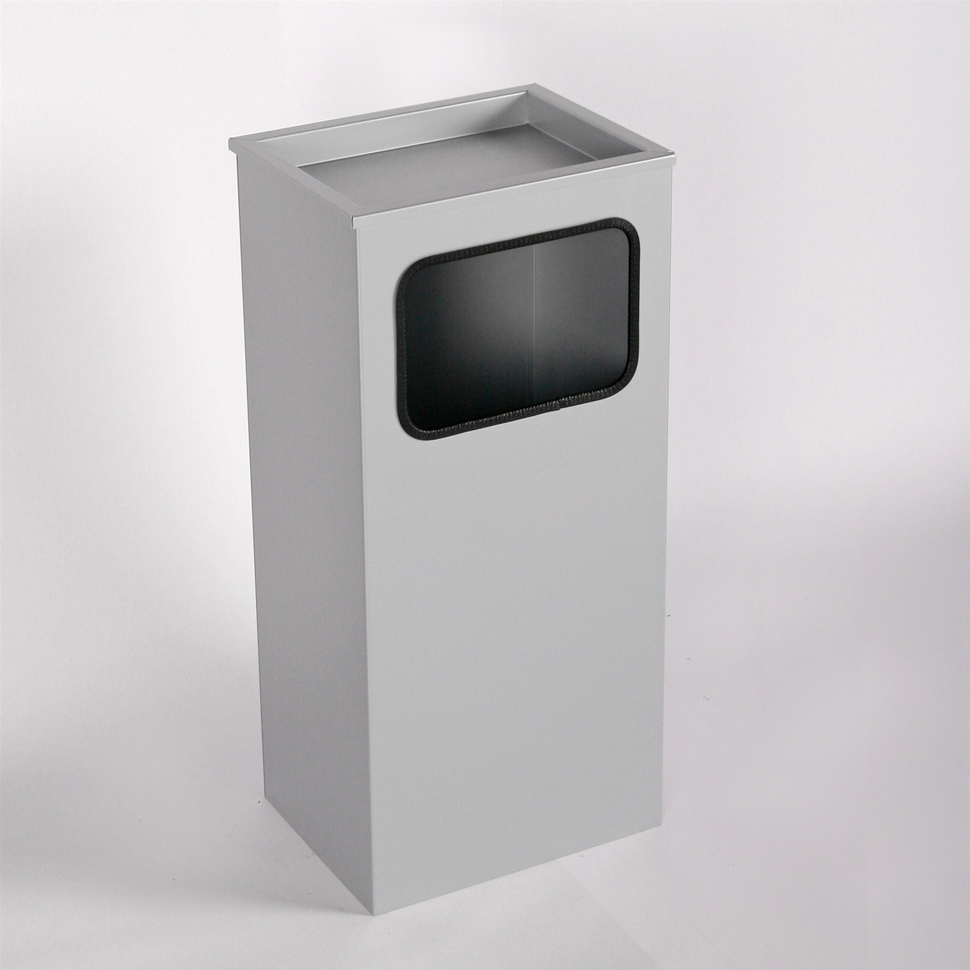 Aschenbecher mit Mülleimer Classic 62x30x23cm 12 ltr. grau inkl. Inneneimer SZAGATO Standascher Aschenbecher Abfalleimer Mülleimer mit Aschenbecher