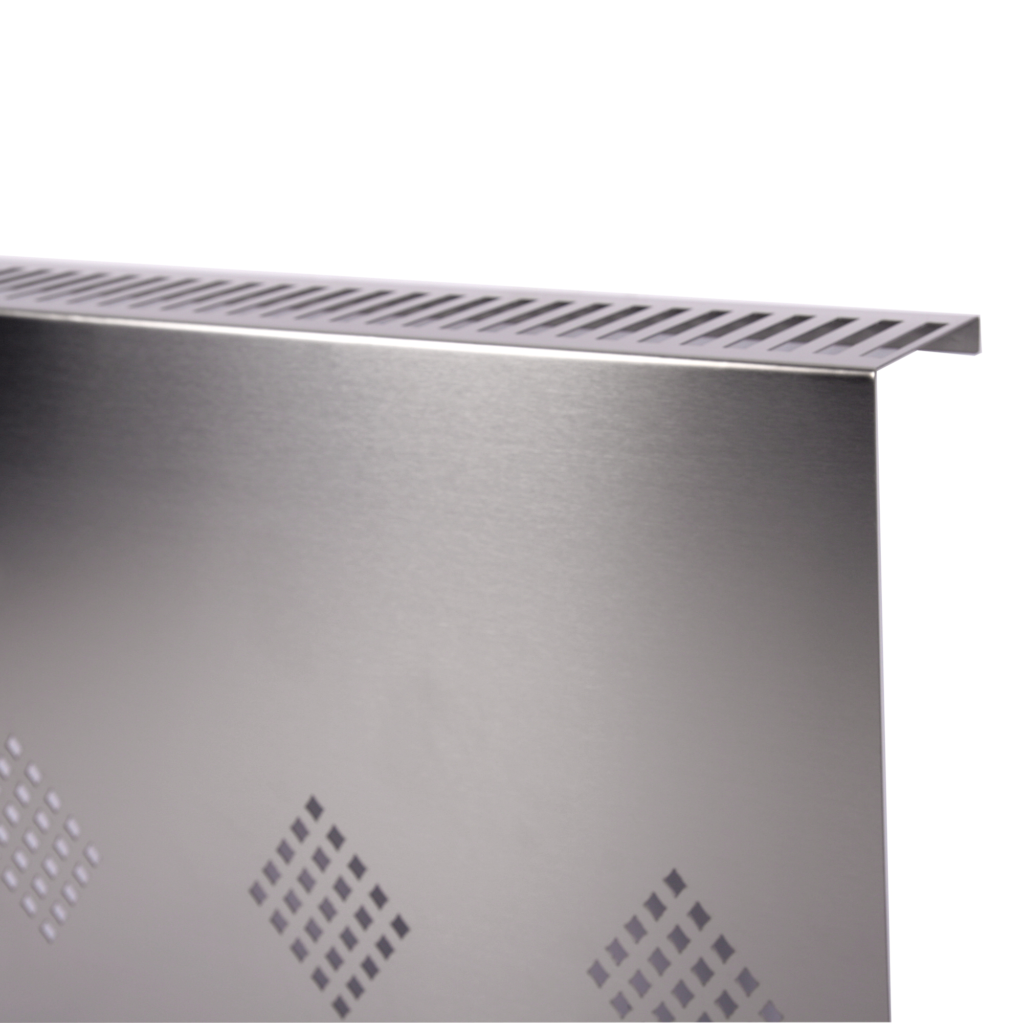 Heizkörperverkleidung Edelstahl 60 x 60cm Design Raute  (1 Stück) SZAGATO Heizungsverkleidung Verkleidung Heizkörper Abdeckung für Heizkörper