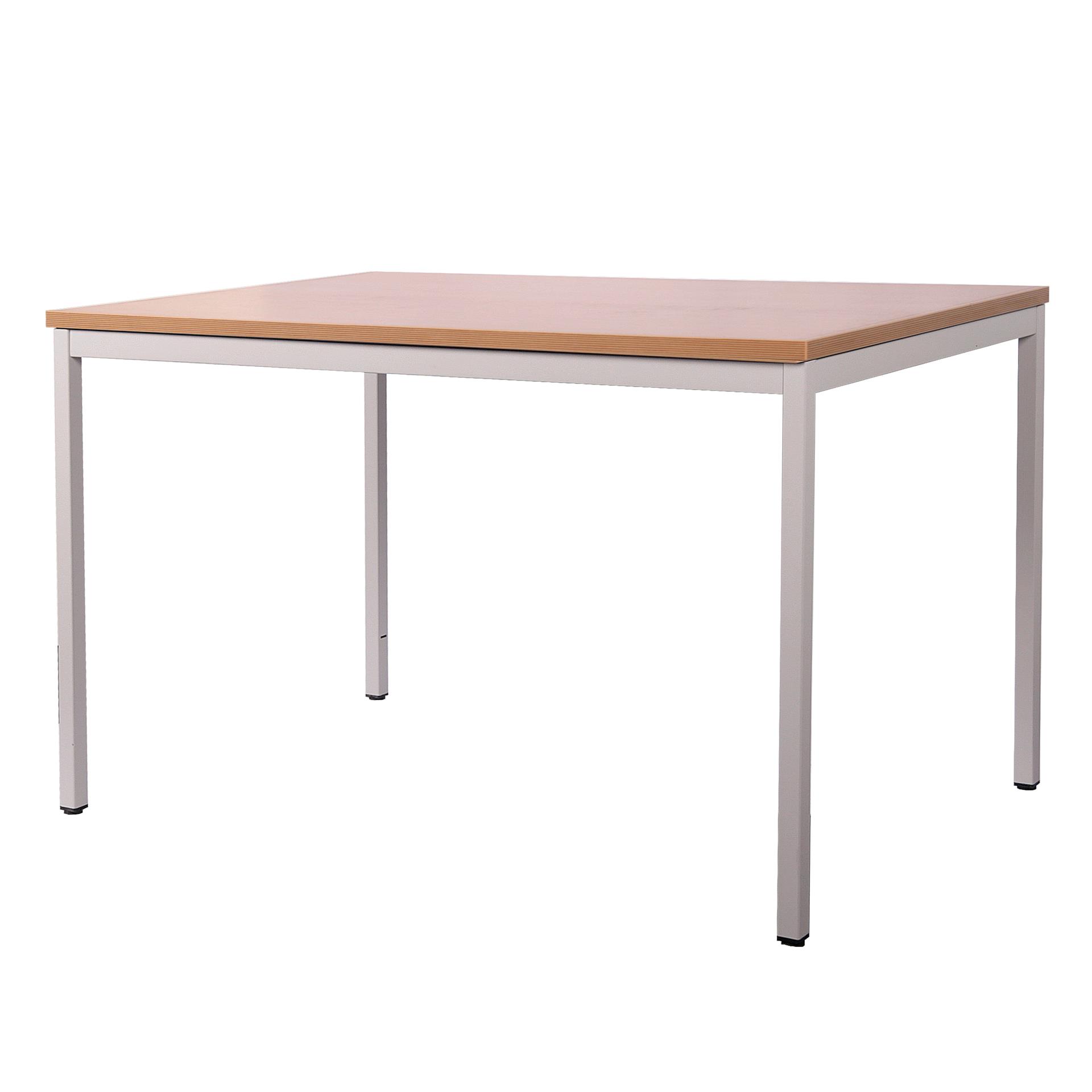 Schreibtisch Stahl LxB 140x80cm Buche SZAGATO Made in Germany Schreibtisch höhenverstellbar Arbeitstisch Bürotisch Druckertisch Computertisch