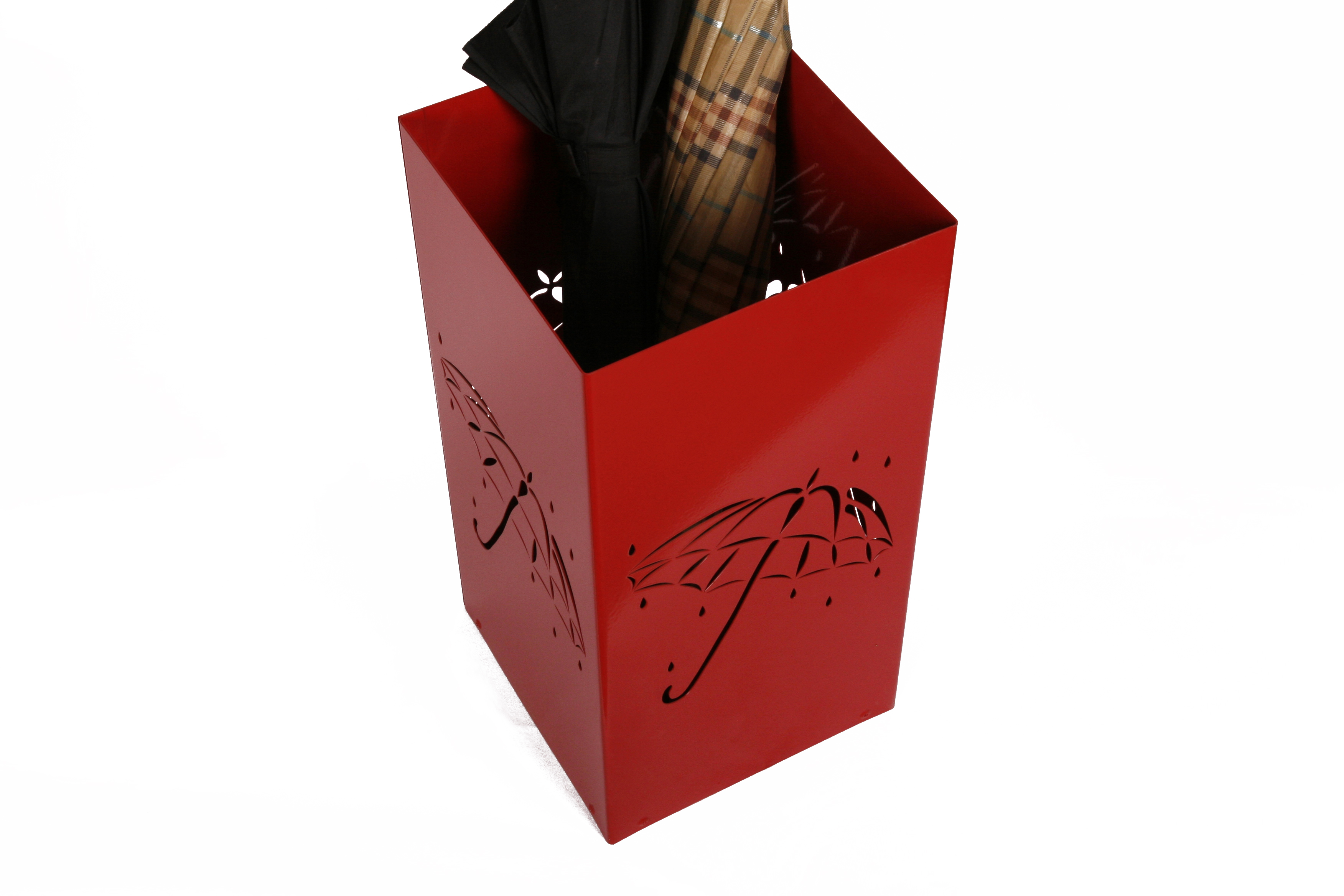 Schirmständer Design Umbrella open 23x23cm rot SZAGATO Made in Germany moderner Regenschirmständer groß Schirmhalter Regenschirmhalter Design