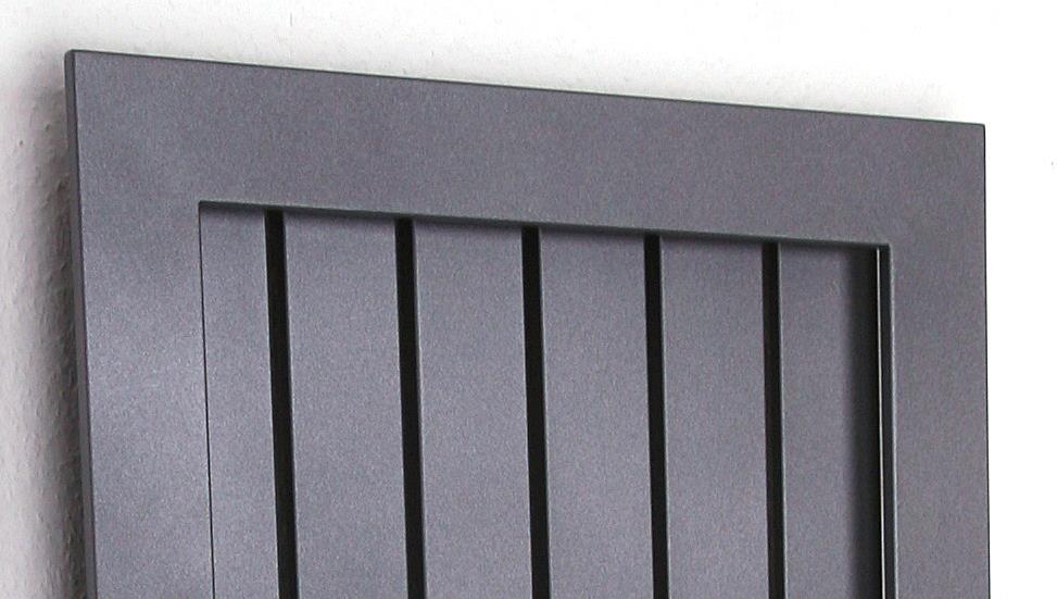 BADHEIZKÖRPER Design Frame 180x65cm 1460 Watt anthrazit moonstone SZAGATO Designheizkörper Handtuchheizkörper mit Mittelanschluss Handtuchwärmer