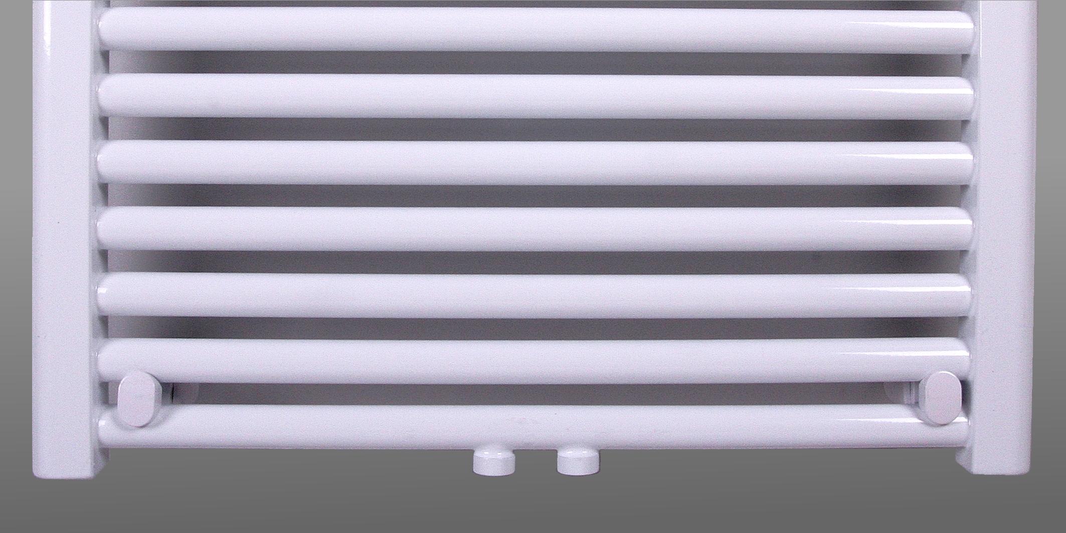 BADHEIZKÖRPER Design Bremen 1 77x60cm 671 Watt weiß SZAGATO Handtuchheizkörper Mittelanschluss Handtuchwärmer Mittelanschluss