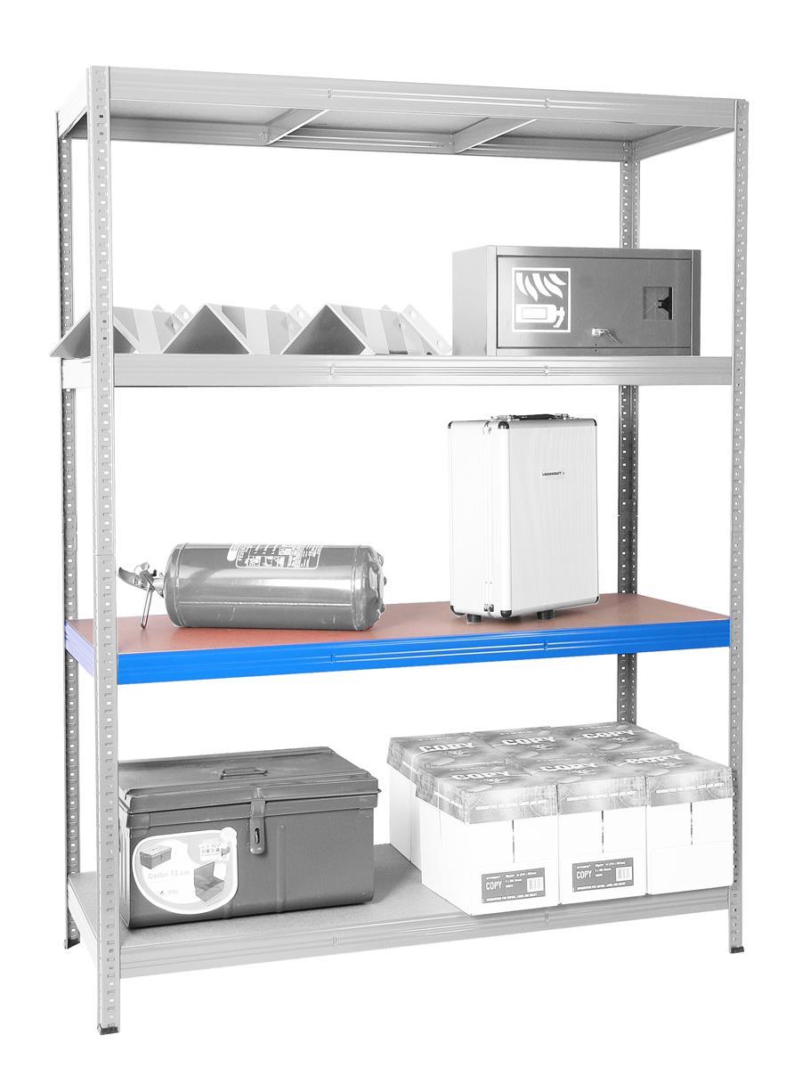 Zusatzboden für WEITSPANNREGAL 350kg, Tiefe: 80cm, 350kg/Boden, blau (VE 1 Stück)