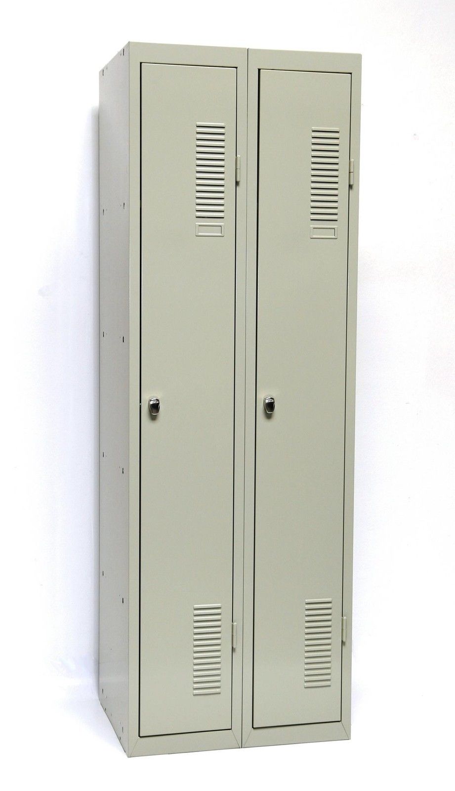 SPIND 2 Abteil 180x60cm 2 Böden Vorhängeschloss grau SZAGATO Spind Spinde Spindschrank Metallspind Schließfachspind Spinde Umkleide Umkleidespind