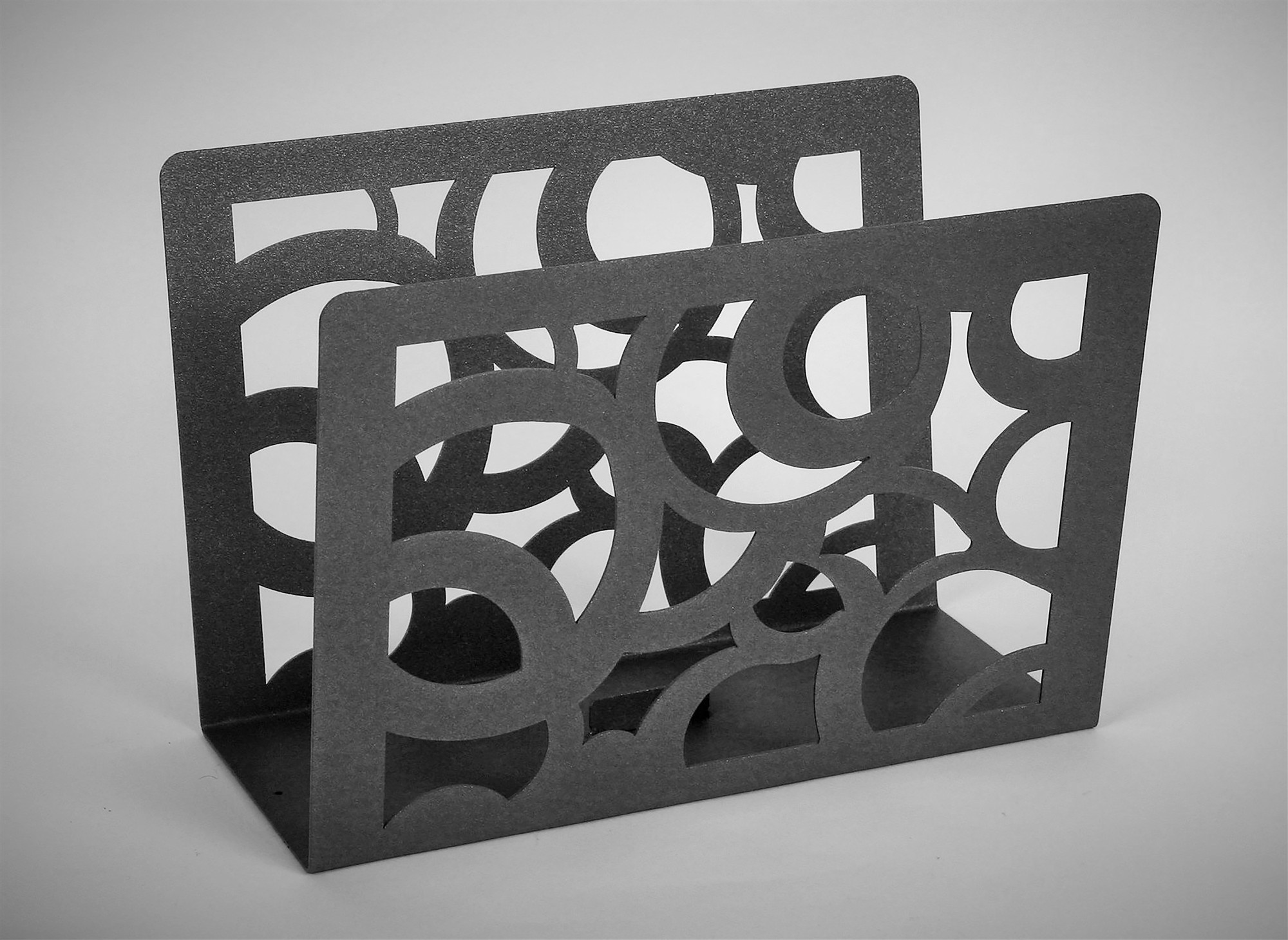 Zeitungsständer Circle 23x32x12cm grau SZAGATO Made in Germany  Zeitschriftenständer Metall Zeitschriftenhalter Zeitungshalter modern