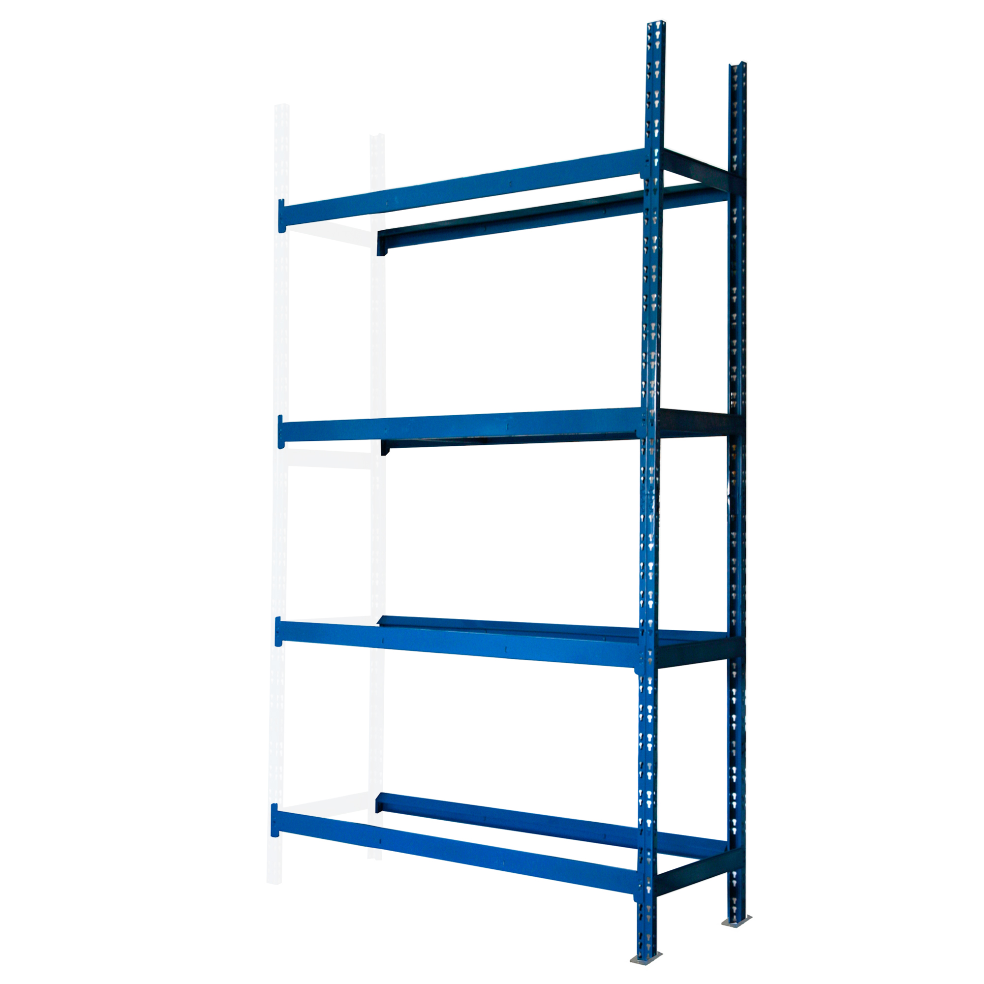 Reifenregal Anbauregal Profi 200 x 150 x 50 cm für 16 Reifen blau