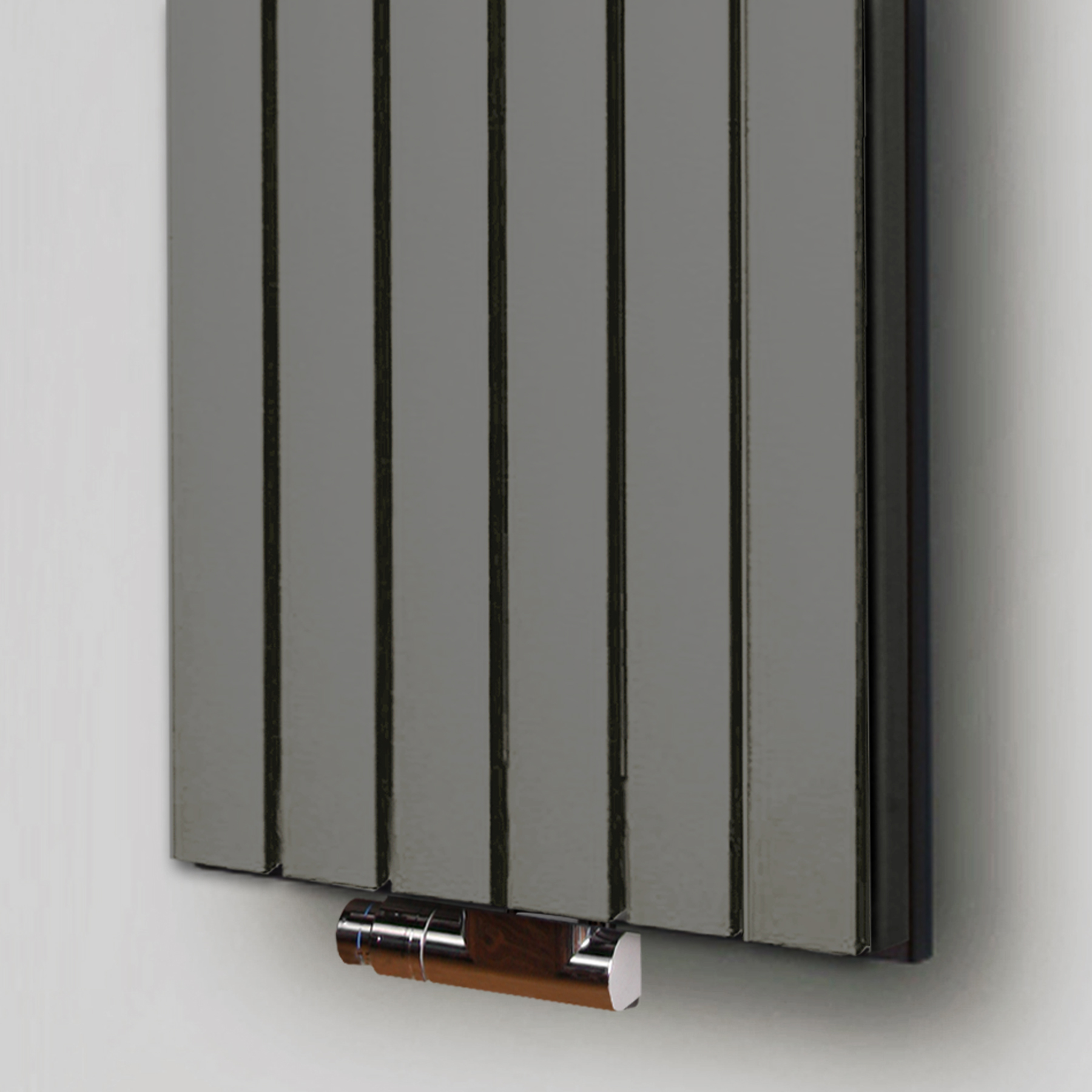 BADHEIZKÖRPER Design Peking 5 120x47cm 1458 Watt Edelstahloptik (+1 Halter 50mm glänzend) SZAGATO Designheizkörper Handtuchheizkörper mit Mittelanschluss Handtuchwärmer