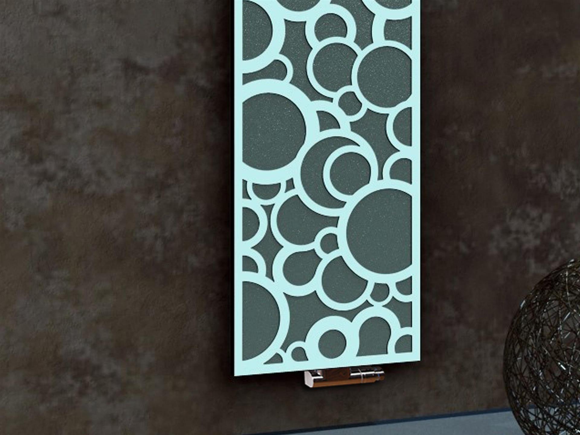 BADHEIZKÖRPER Design Kreta 3 180x47cm 1118 Watt anthrazit moonstone weiß (+1 Halter 50mm) SZAGATO Designheizkörper mit Mittelanschluss Handtuchwärmer