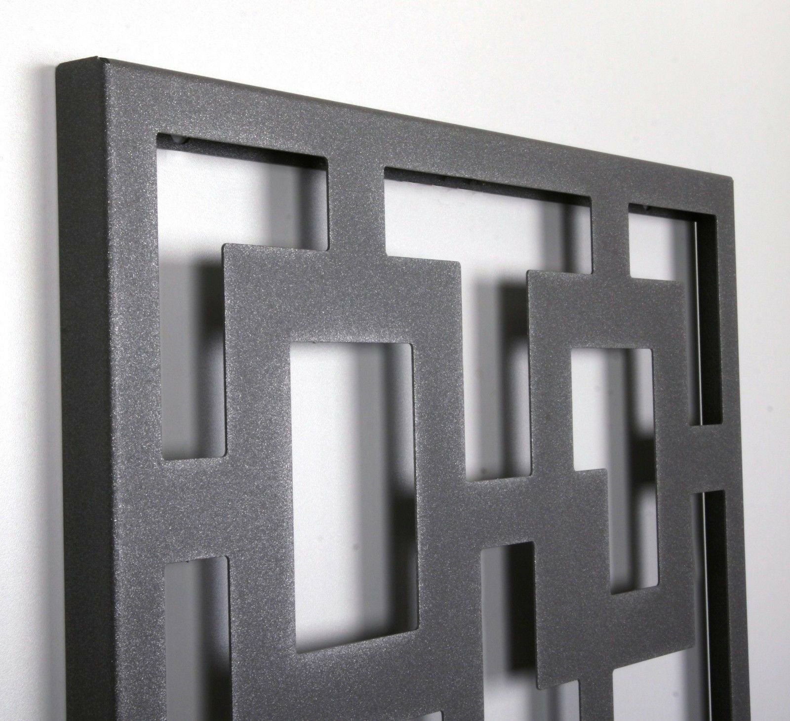 Wandgarderobe Design Rechteck 140x40cm grau SZAGATO Made in Germany Garderobenpaneel Garderobenleiste Garderobenleisten Flurgarderobe Garderobe Flur