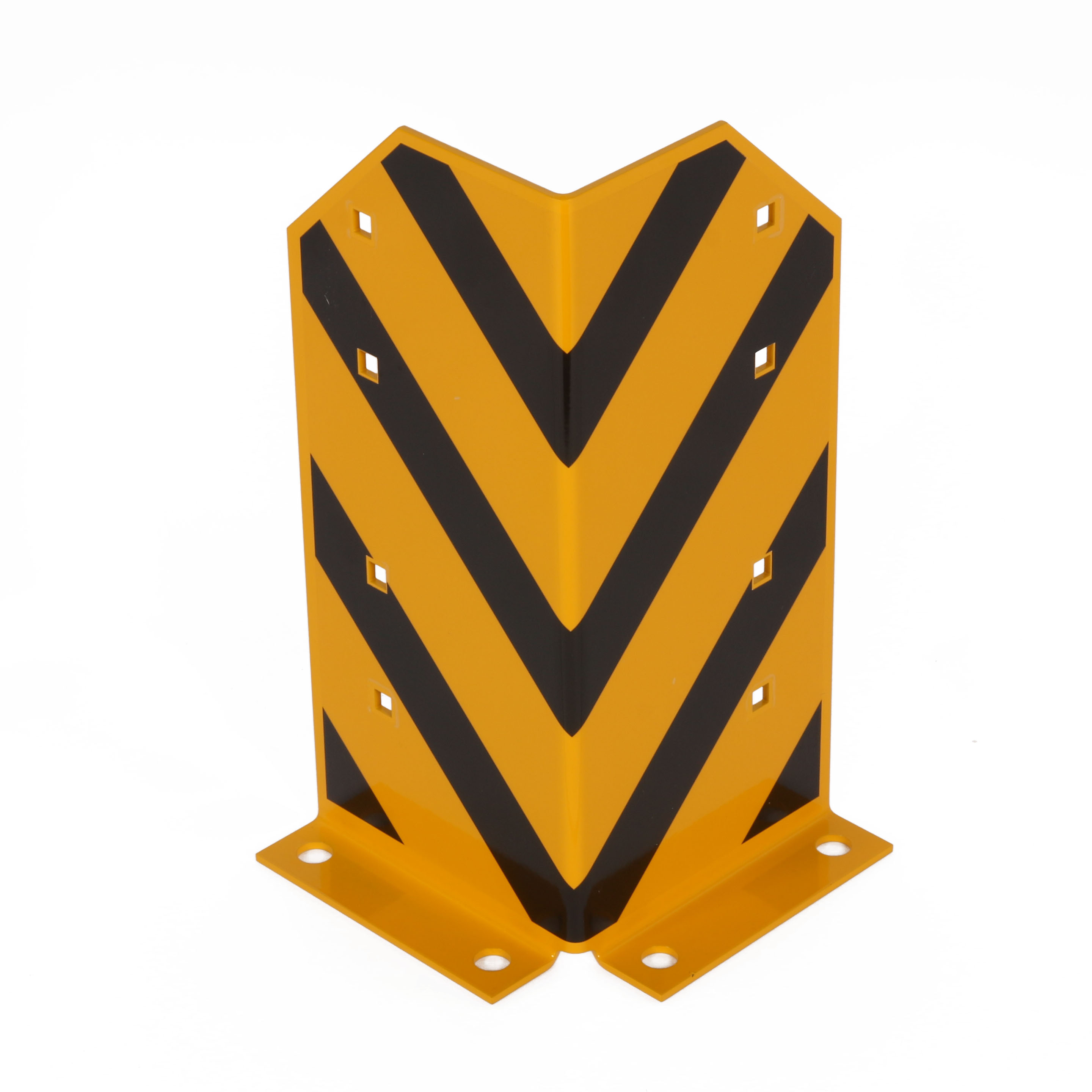 Rammschutz (16 Stück) 400x165x165x5 mm gerade inkl. 64 Einschlagdübel M12 SZAGATO Regal Anfahrschutz  Rammschutzbügel  Anfahrschutzecke Rammschutzecke