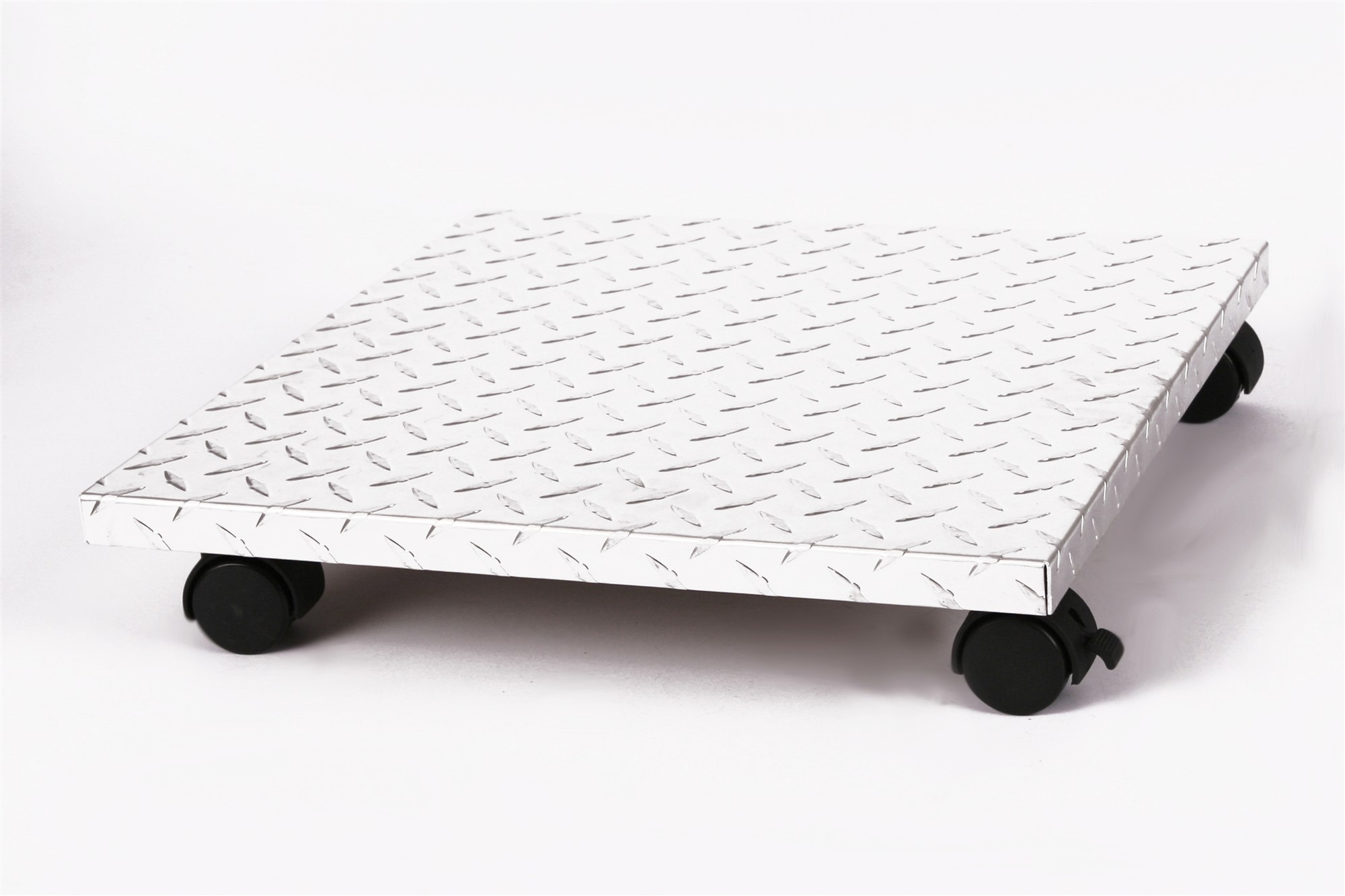 Rollbrett Pflanzenroller 50x50cm ALU 100kg Bürorollen + Bremse SZAGATO Made in Germany Blumenuntersetzer Möbelroller Blumenroller Transportroller