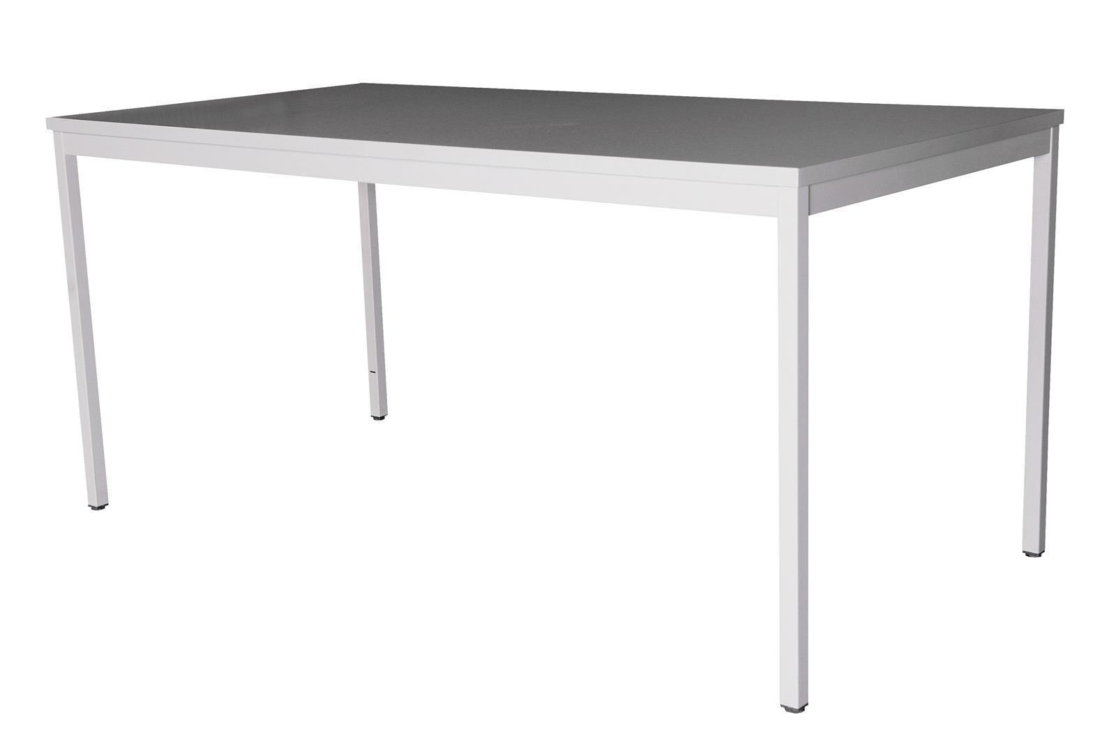 Schreibtisch Stahl LxB 160x80cm lichtgrau SZAGATO Arbeitstisch Bürotisch Druckertisch Computertisch Office Tisch Schreibti günstig Kindertisch