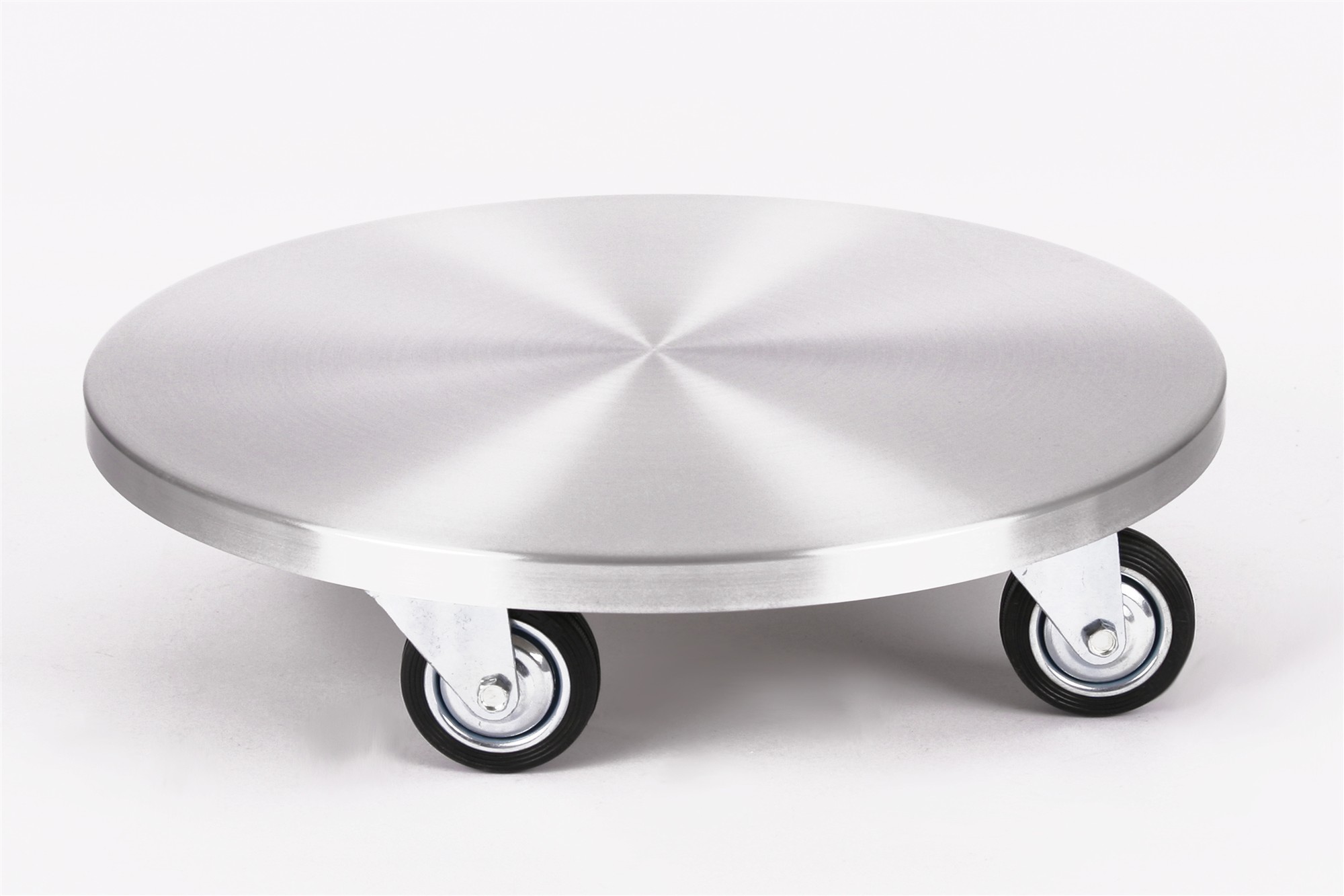Rollbrett Pflanzenroller Ø46cm ALU 200kg große Rollen SZAGATO Made in Germany Blumenuntersetzer Möbelroller Outdoor Blumenroller Transportroller
