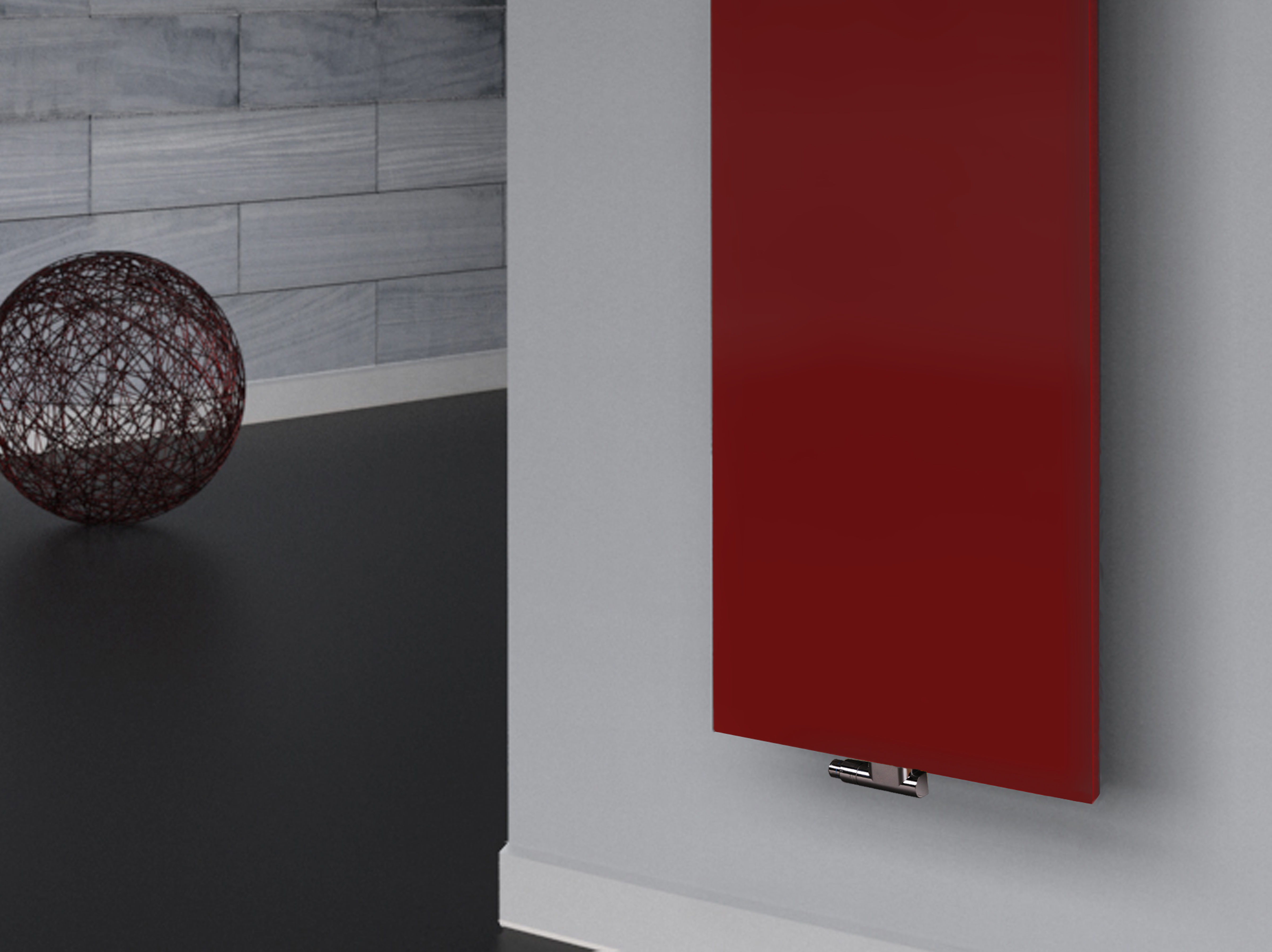 BADHEIZKÖRPER Design Mirror Steel 3 180x47cm 1118 Watt rot SZAGATO Designheizkörper Handtuchheizkörper mit Mittelanschluss Handtuchwärmer