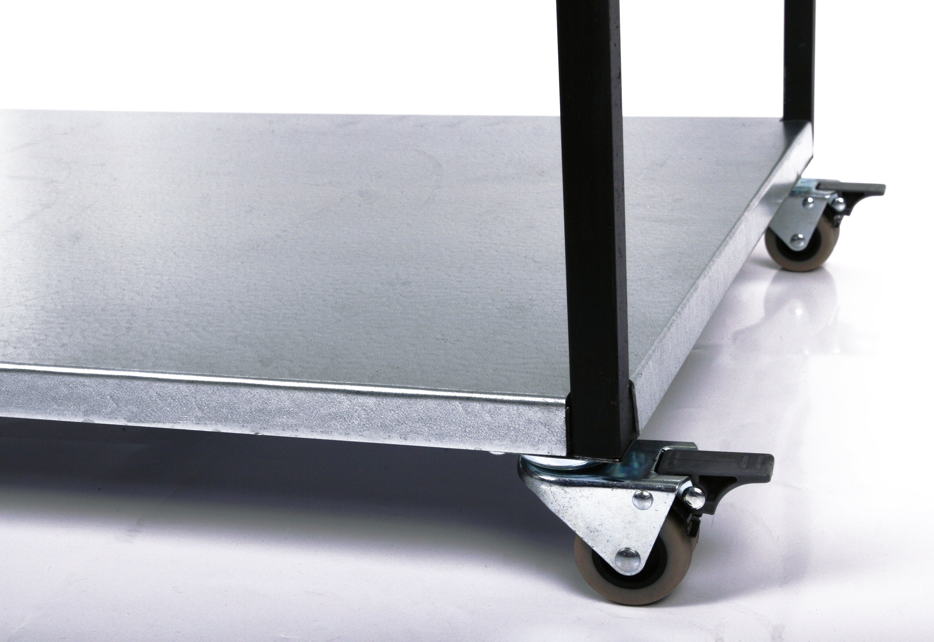 Rollwagen Packtisch  2 Böden verzinkt SZAGATO Transportwagen Packtisch Rollwagen Metall Transport Rollwagen Werkstatt Paketwagen #1