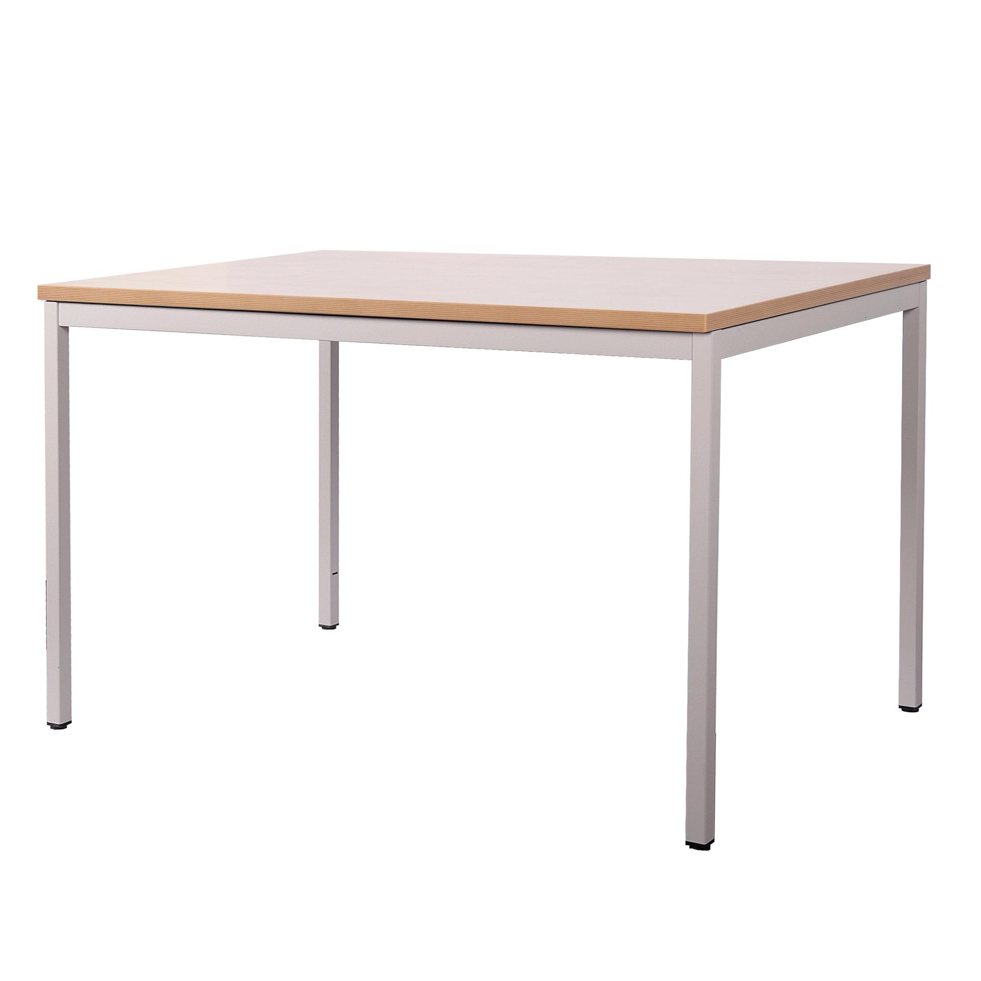Schreibtisch Stahl LxB 140x80cm Ahorn SZAGATO SZAGATO Made in Germany Schreibtisch höhenverstellbar Arbeitstisch Bürotisch Druckertisch Computertisch