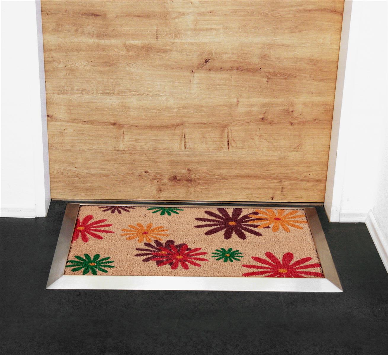 Fußmatte mit Edelstahl-Rahmen 70x50cm Design 25 Sonnenblumen SZAGATO Fussmatte außen Fussmatte outdoor Fussmatte innen Schuhabstreifer Fussabtreter Fußmatte mit Edelstahl-Rahmen 70x50cm Design 25 Sonnenblumen SZAGATO Fussmatte außen Fussmatte outdoor Fussmatte innen Schuhabstreifer Fussabtreter