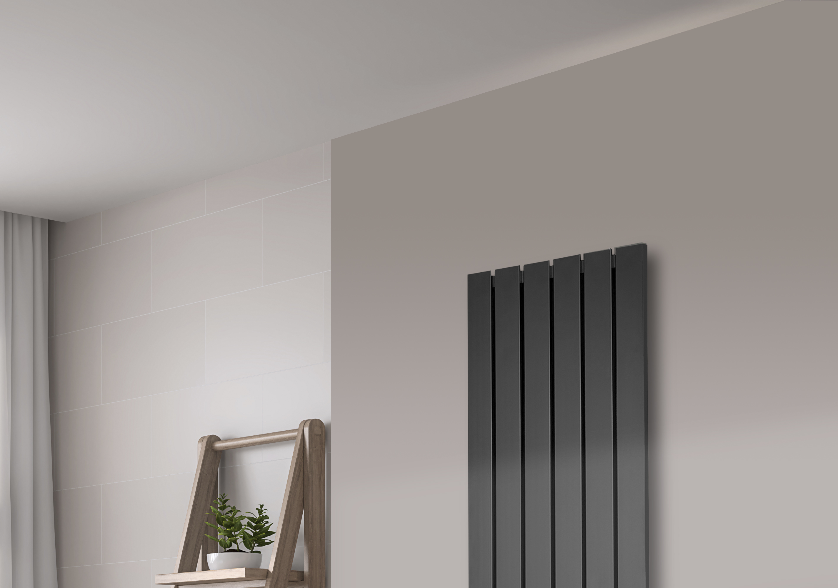 BADHEIZKÖRPER Design Peking 2 120x47cm 799 Watt anthrazit moonstone SZAGATO Design Handtuchheizkörper Mittelanschluss Handtuchwärmer Mittelanschluss