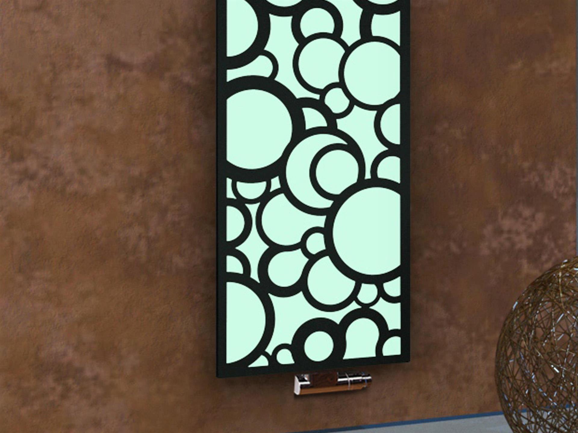 BADHEIZKÖRPER Design Kreta 3 180x47cm 1118 Watt weiß schwarz SZAGATO Designheizkörper Handtuchheizkörper mit Mittelanschluss Handtuchwärmer