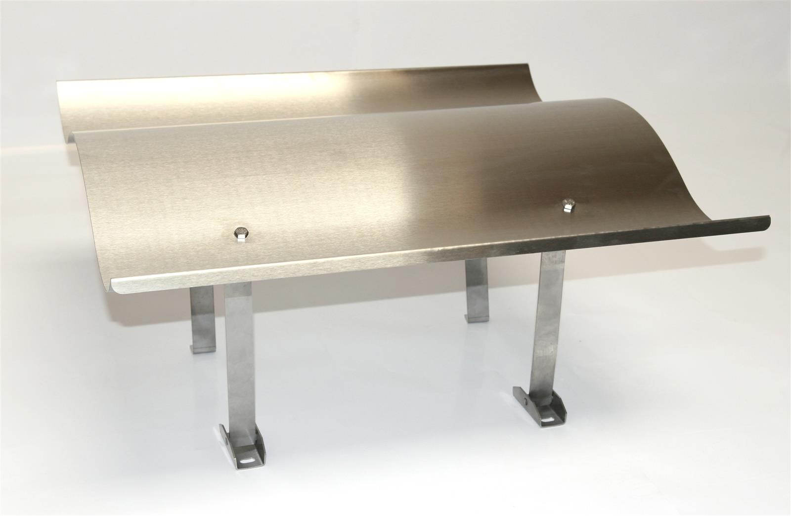 Schornsteinabdeckung Edelstahl 75x70cm klappbar No. 3 Marke SZAGATO Germany Kaminhaube Edelstahl Kaminabdeckung Schornsteinhaube Schornsteinabdeckung