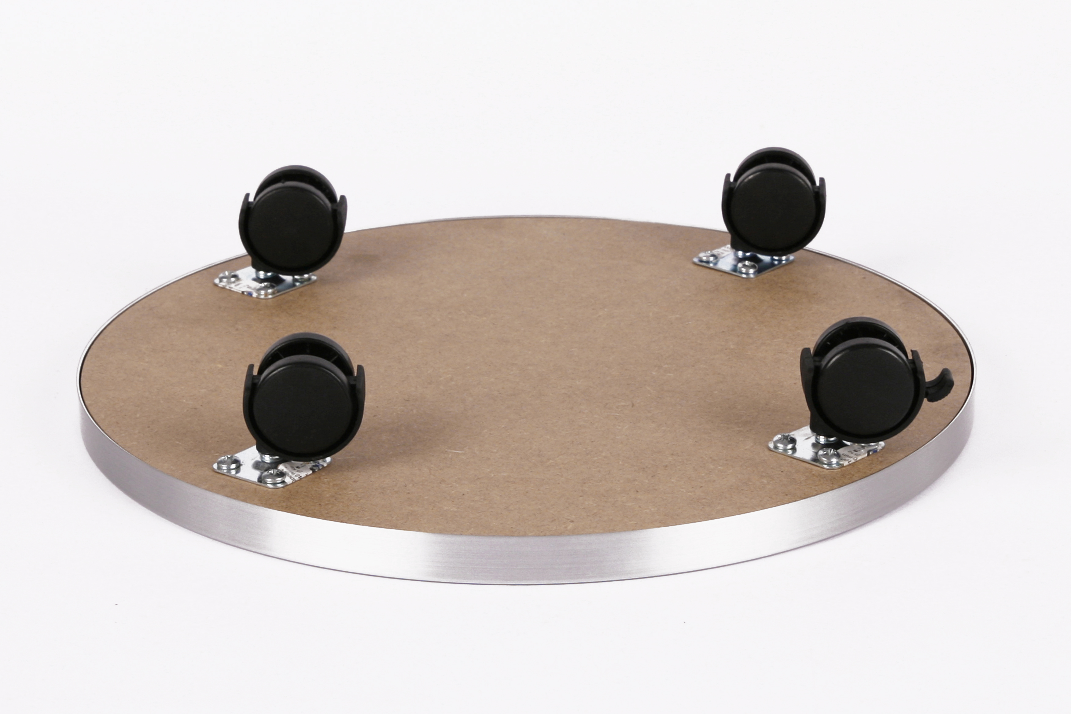 Rollbrett Pflanzenroller Ø30cm ALU 100kg Bürorollen + Bremse SZAGATO Made in Germany Blumenuntersetzer Möbelroller Blumenroller Transportroller