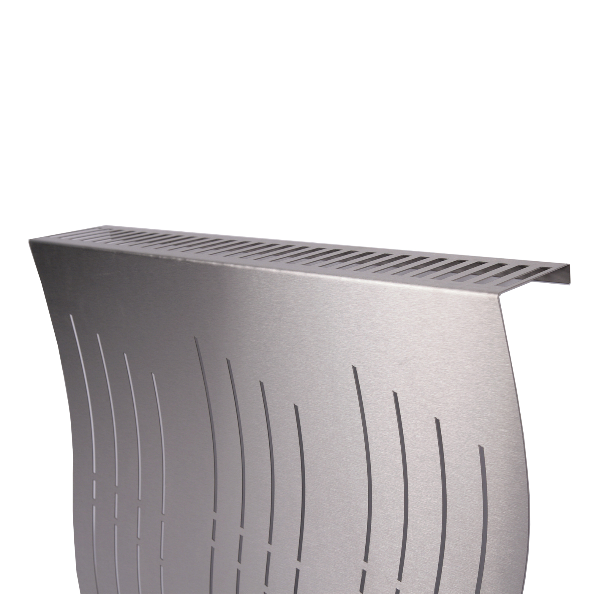 Heizkörperverkleidung Edelstahl 60 x 60cm Design Wave (SET = 2 Stück) SZAGATO Heizungsverkleidung Verkleidung Heizkörper Abdeckung für Heizkörper