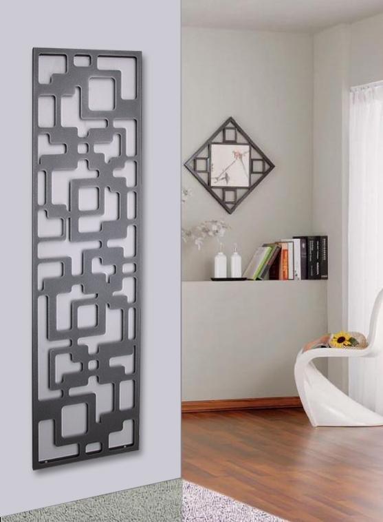 Wandgarderobe Design Downtown 140x40cm grau SZAGATO Made in Germany Garderobenpaneel Garderobenleiste Garderobenleisten Flurgarderobe Garderobe Flur