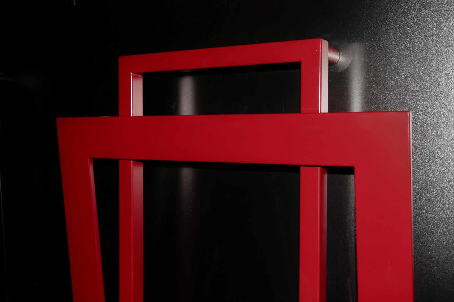 BADHEIZKÖRPER Design ART I 180x60cm 1019 Watt rot (+ Heizstab 900Watt) SZAGATO Designheizkörper Handtuchheizkörper mit Mittelanschluss Handtuchwärmer