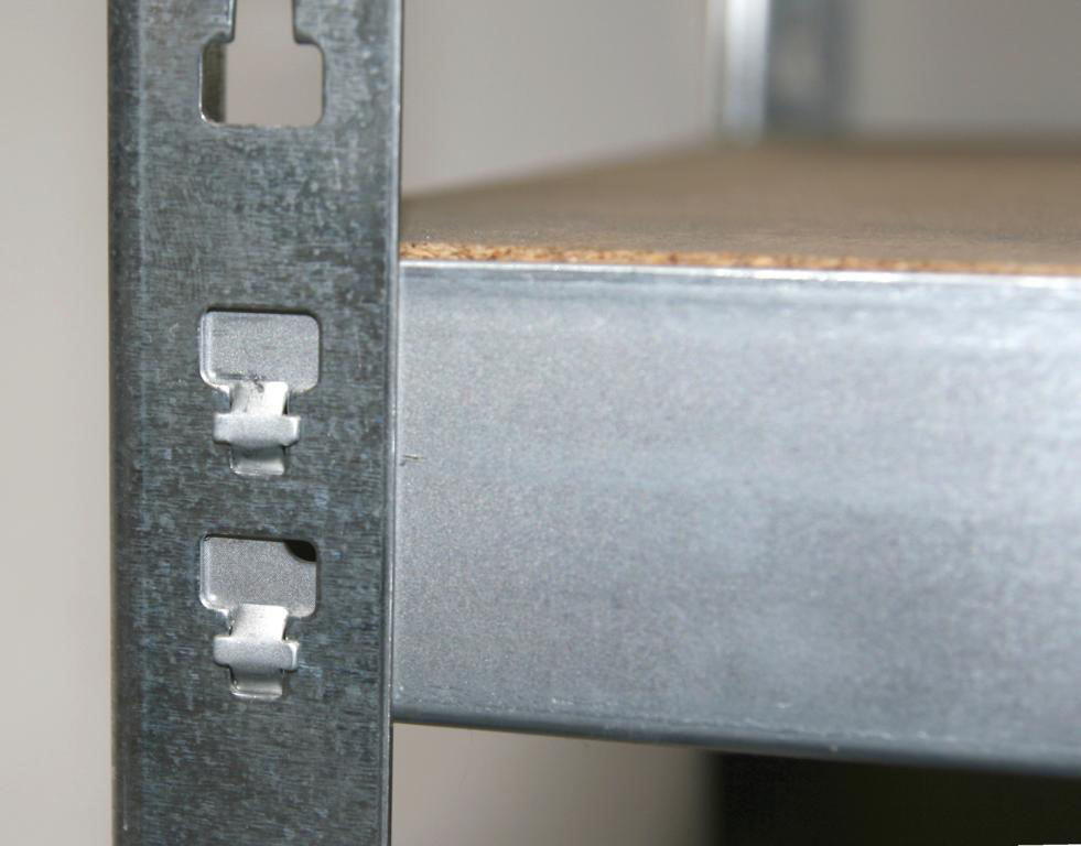 Werkbank-Regal 175kg Profi II 100x180x46cm verzinkt SZAGATO Werkbank mit Regal Werktisch Werkbänk Metallregal Fachbodenregal Lagerregal Regalsystem