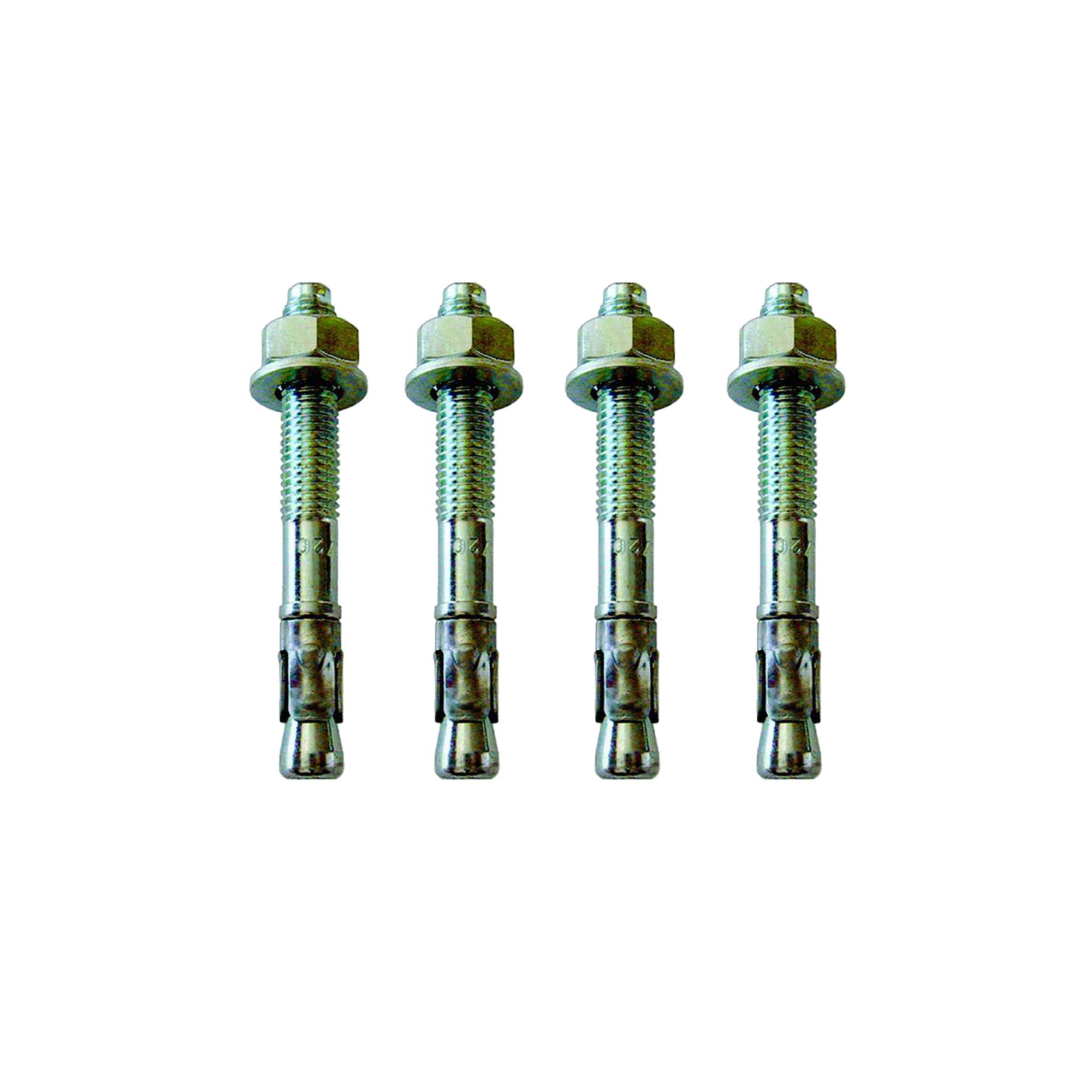 Rammschutz Planke SET (6 Stück) variable 203-300cm + 12 Rammschutze + 48 Dübel SZAGATO Rammschutz Balken Regal Anfahrschutz Regale Rammschutzbügel