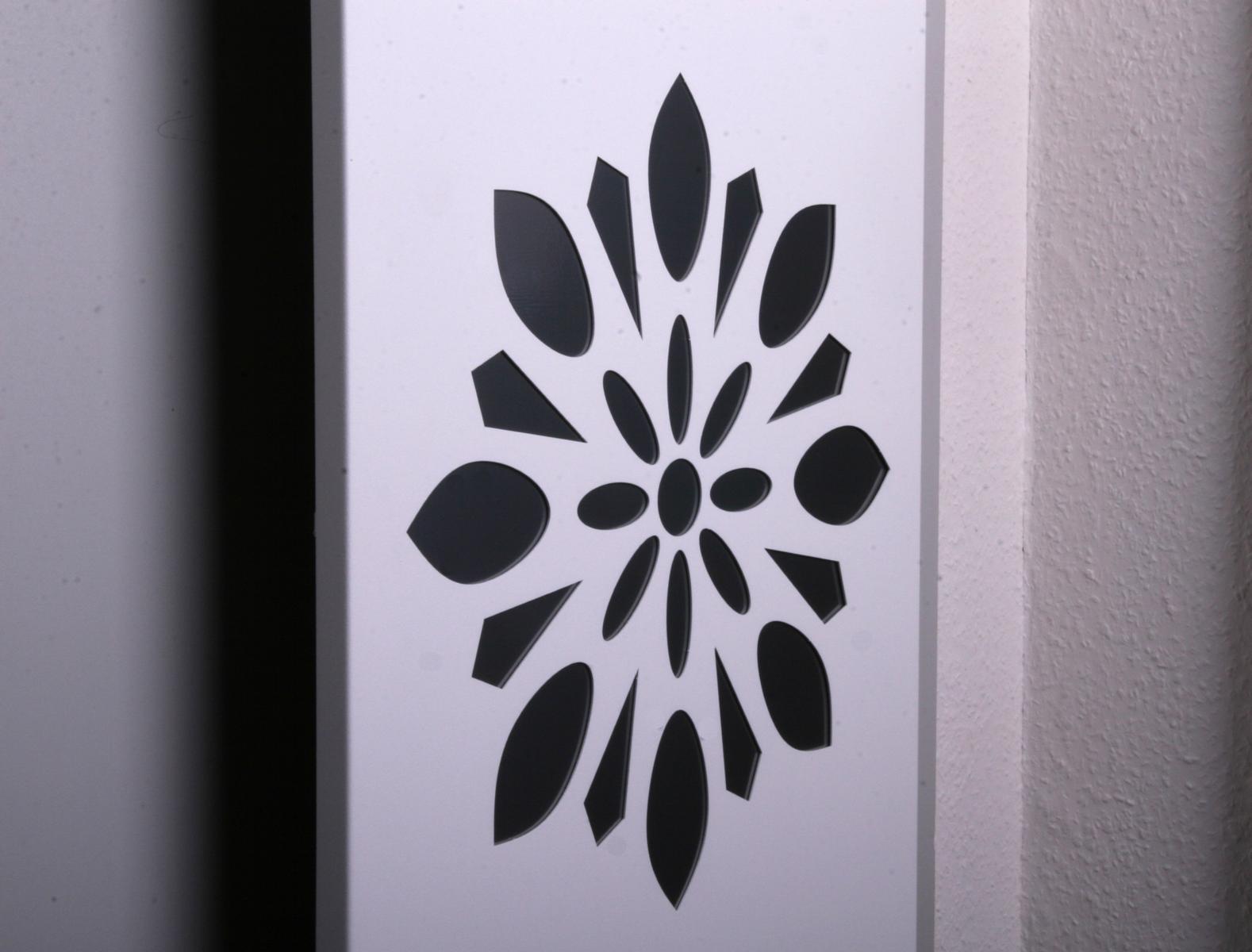 BADHEIZKÖRPER Design Flower 3 180x47cm 1118 Watt weiß SZAGATO Designheizkörper Handtuchheizkörper mit Mittelanschluss Handtuchwärmer