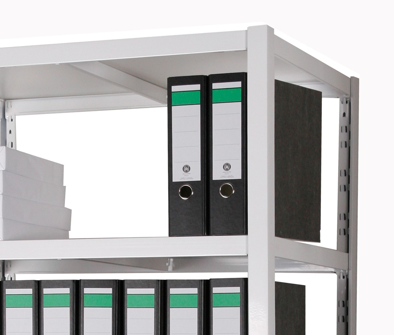 Archivregal 180x90x60cm 110 Ordner 6 Böden SZAGATO Metallregal Fachbodenregal Lagerregal Metall Aktenregal Ordner Ordnerregal Büroregal