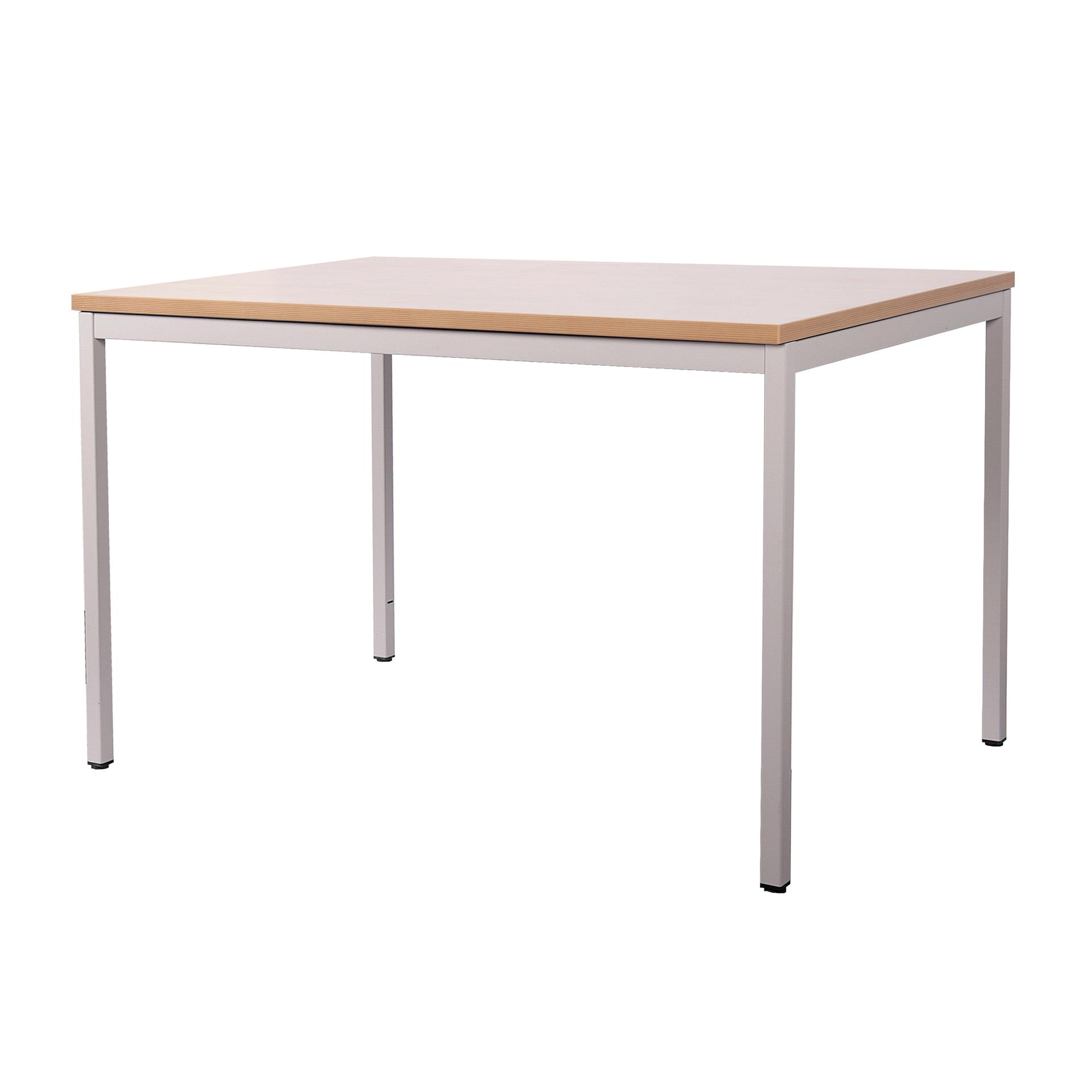 Schreibtisch Stahl LxB 120x80cm Ahorn SZAGATO SZAGATO Made in Germany Schreibtisch höhenverstellbar Arbeitstisch Bürotisch Druckertisch Computertisch