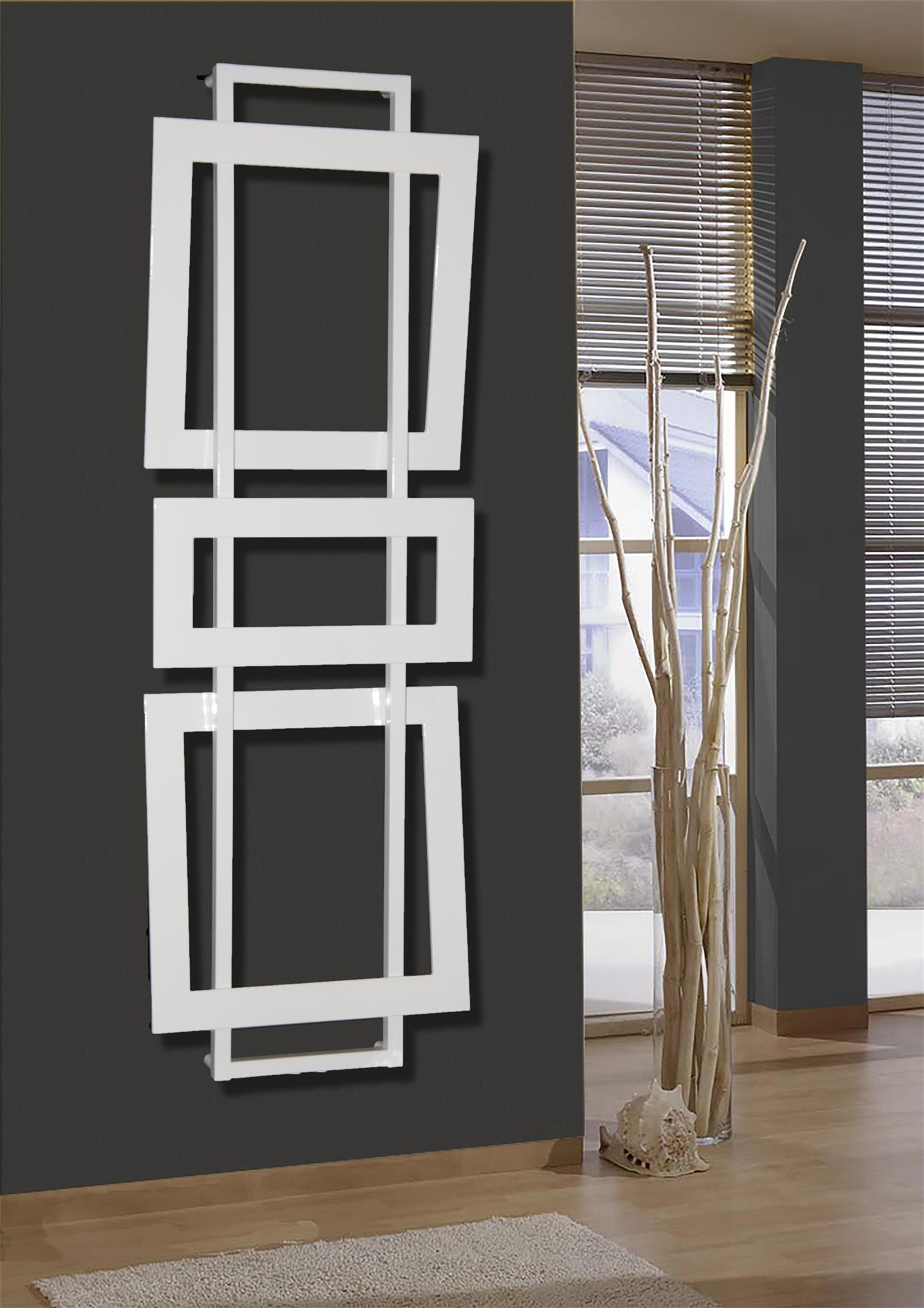 BADHEIZKÖRPER Design ART I 180x60cm 1019 Watt weiß SZAGATO Paneelheizkörper Designheizkörper Handtuchheizkörper mit Mittelanschluss Handtuchwärmer