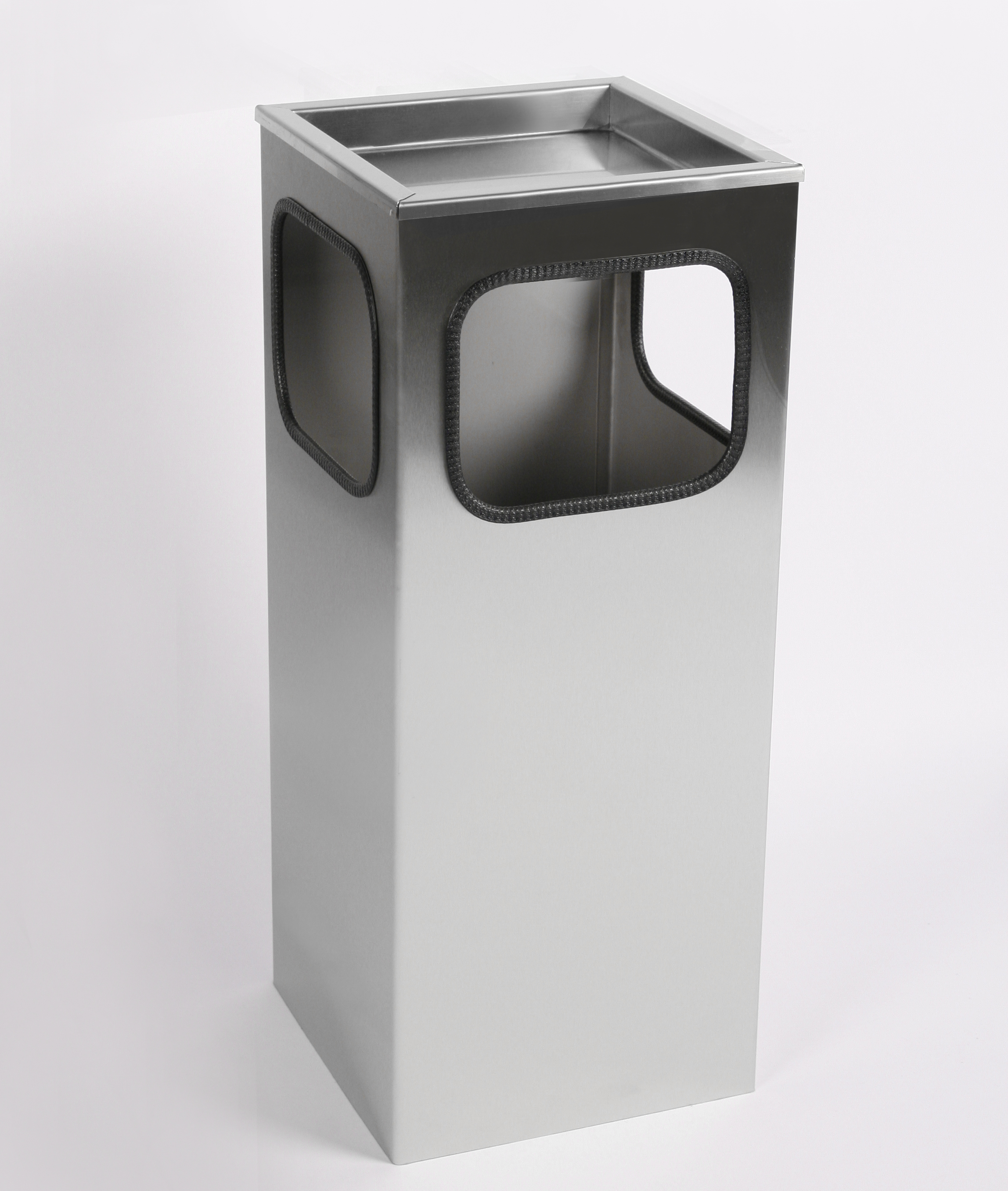 Abfall- Aschenbecher Standascher Classic Edelstahl 63x25x25cm SZAGATO Aschenbecher groß Stand-Aschenbecher außen Aschenbecher stehend
