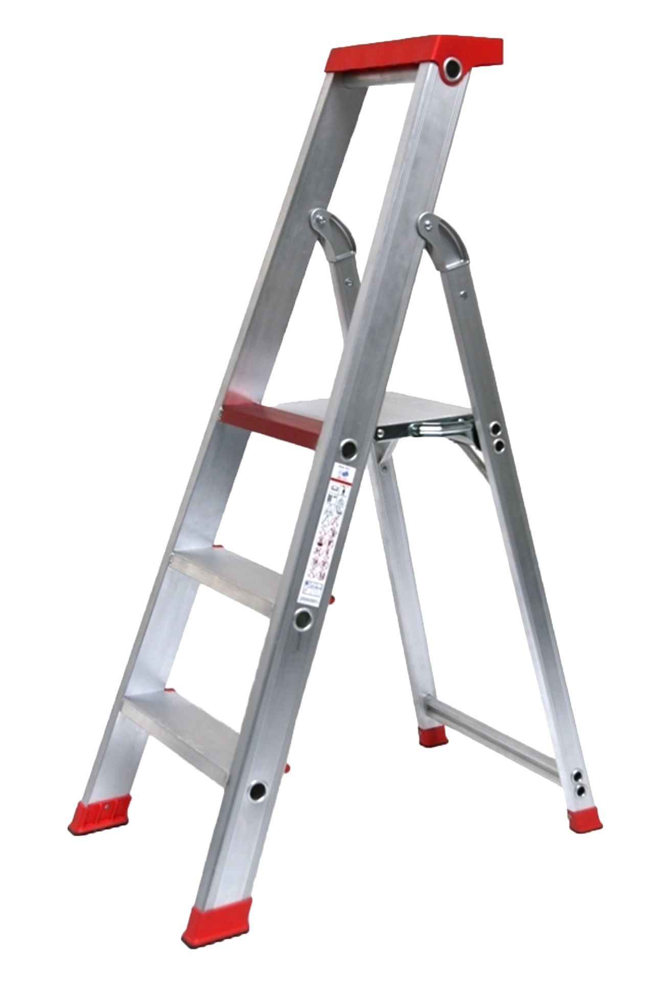 Stehleiter 3 Stufen Profi 149x50x16cm ALU SZAGATO Stufenleiter 3 Stufen Stehleiter 3 Stufen Aluleiter 3 Stufen Haushaltsleiter 3 Stufen Bockleiter