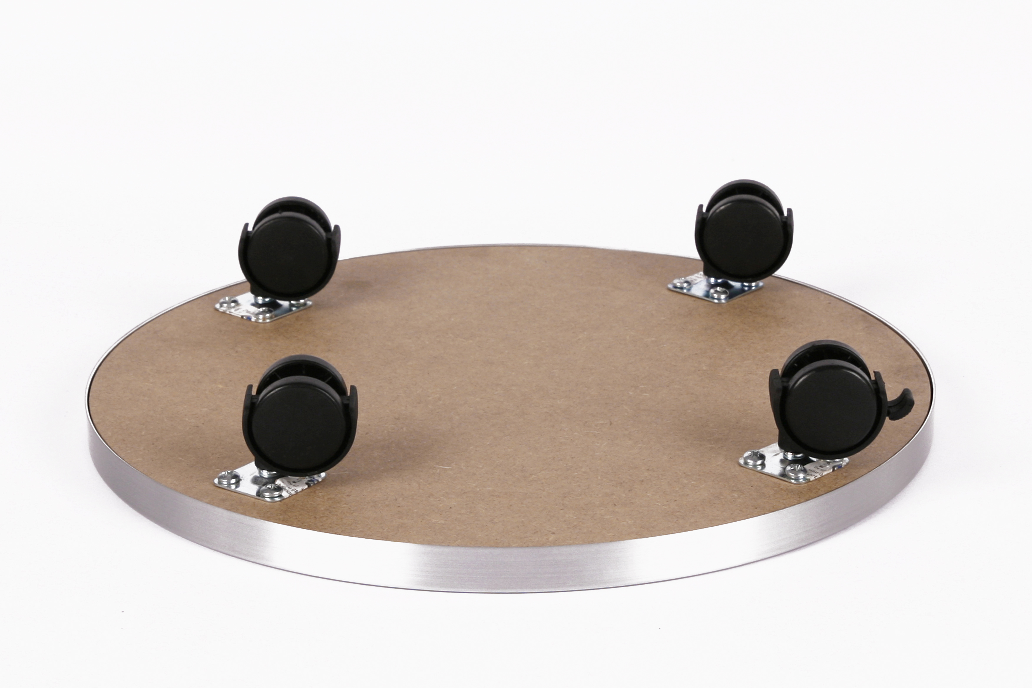 Rollbrett Pflanzenroller Ø46cm ALU 100kg Bürorollen + Bremse SZAGATO Made in Germany Blumenuntersetzer Möbelroller Blumenroller Transportroller