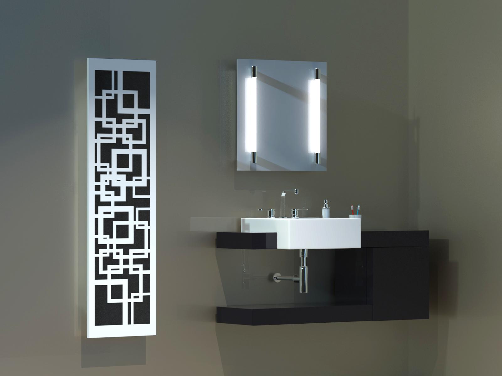 BADHEIZKÖRPER Design Quadrat 3 180x47cm 1118 Watt weiß SZAGATO Designheizkörper Handtuchheizkörper mit Mittelanschluss Handtuchwärmer