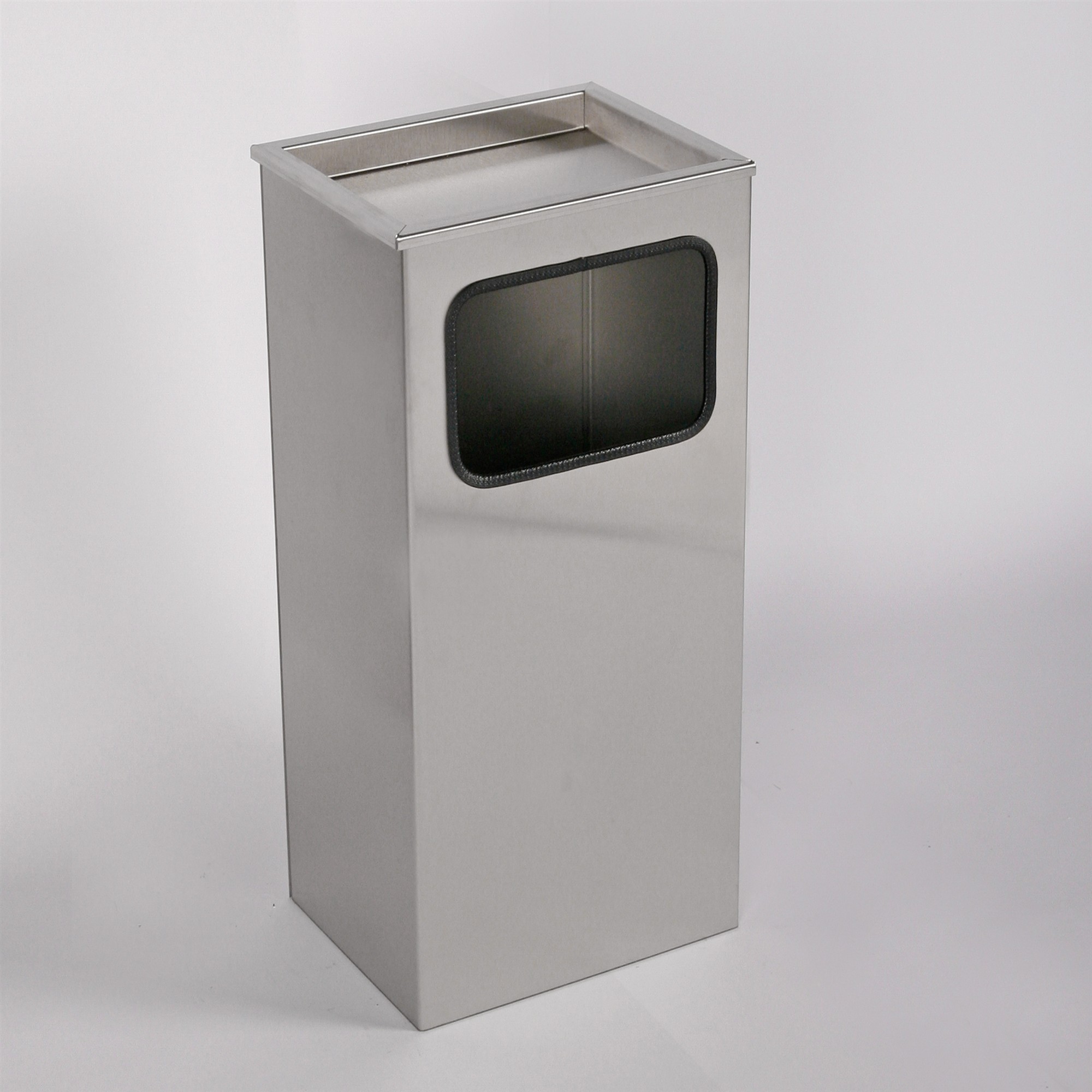 Aschenbecher mit Mülleimer Classic 62x30x23cm 12 ltr Edelstahl inkl. Inneneimer SZAGATO Standascher Aschenbecher Abfalleimer Mülleimer Aschenbecher