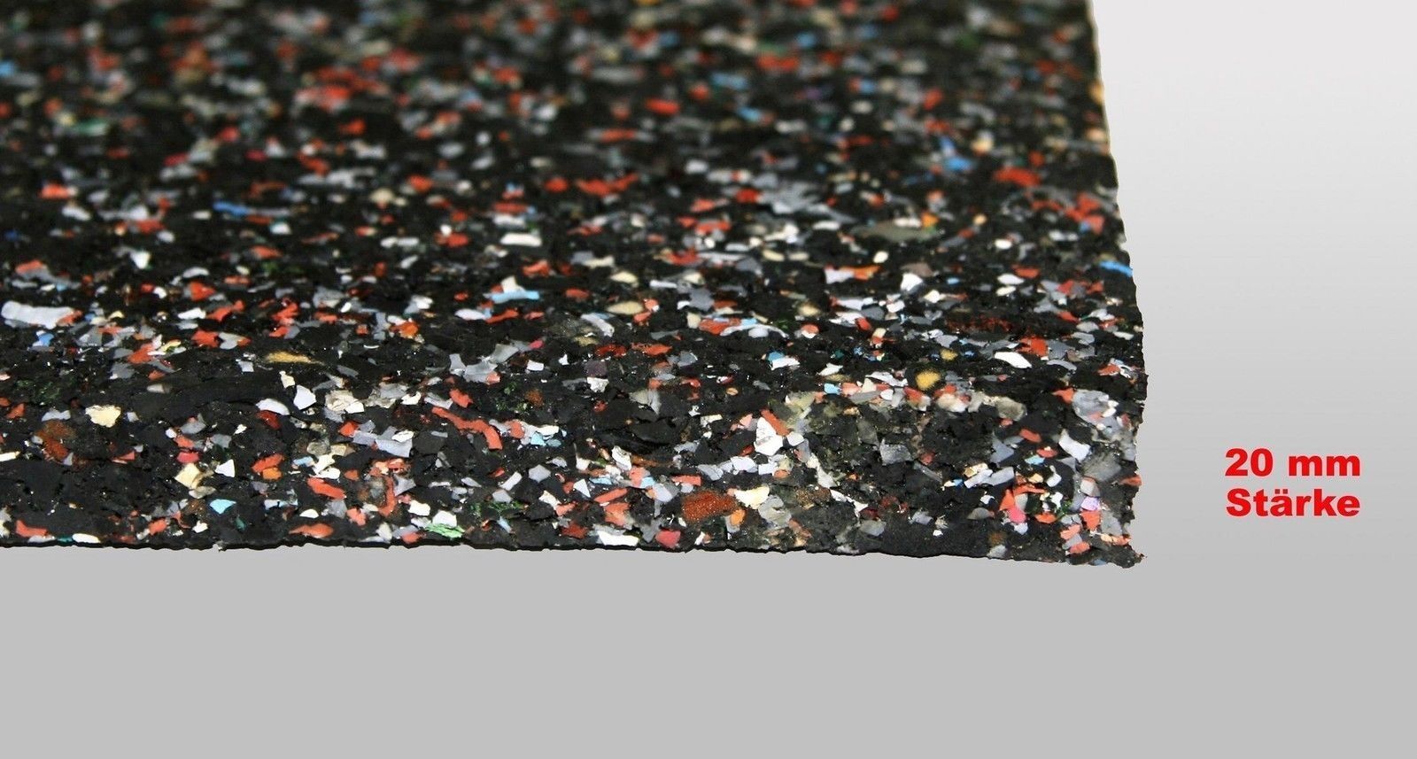 Gummimatte Anti-Vibrationsmatte Antirutschmatte 500 x 60 x 2cm SZAGATO Germany Gummigranulatmatte Antirutschmatte Kofferraummatte Bautenschutzmatte