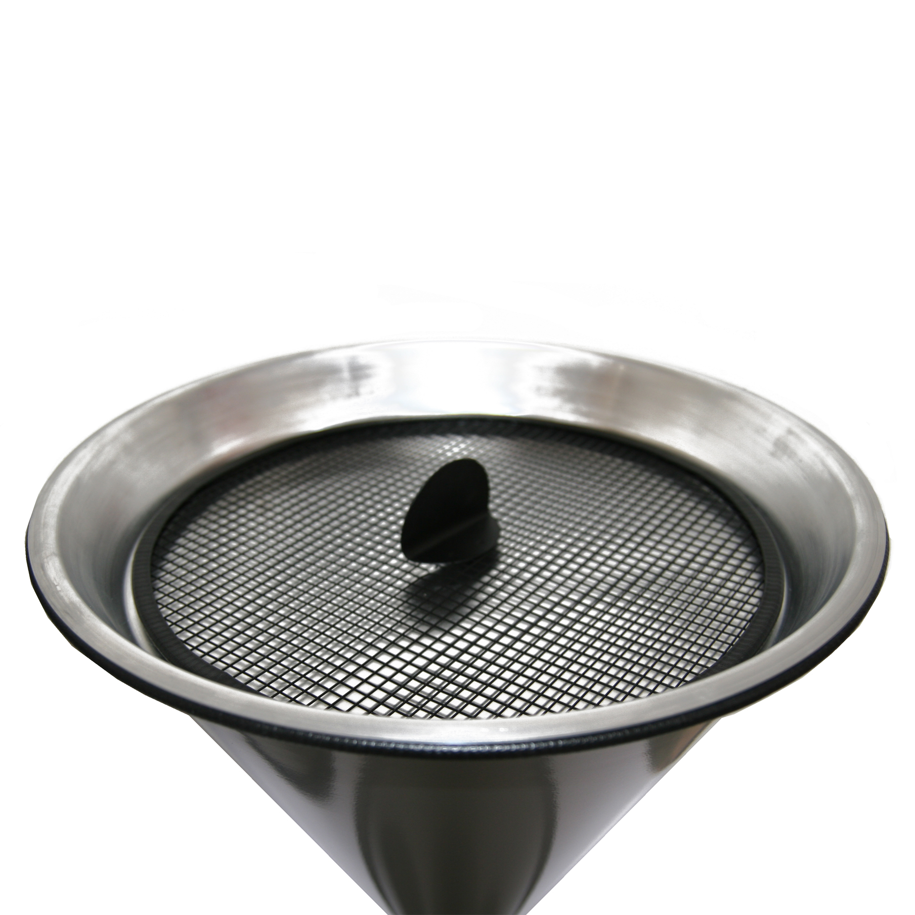 Aschenbecher Standascher Diabola 71x40cm silber SZAGATO Made in Germany Aschenbecher für draußen mit Deckel Standaschenbecher Stand Aschenbecher