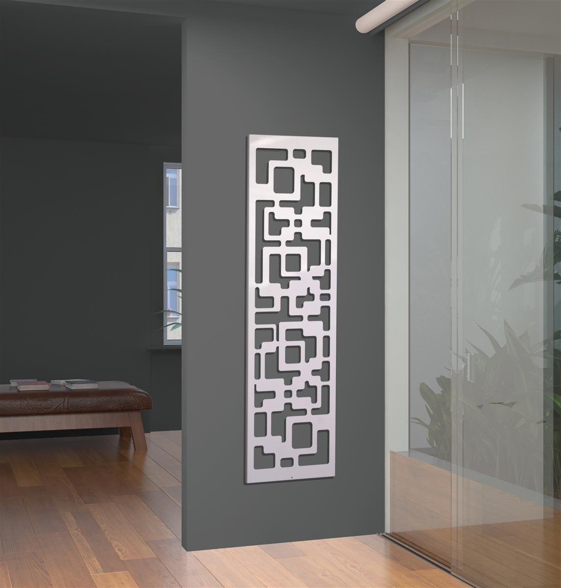 Wandgarderobe Design Downtown 140x40cm weiß SZAGATO Made in Germany Garderobenpaneel Garderobenleiste Garderobenleisten Flurgarderobe Garderobe Flur