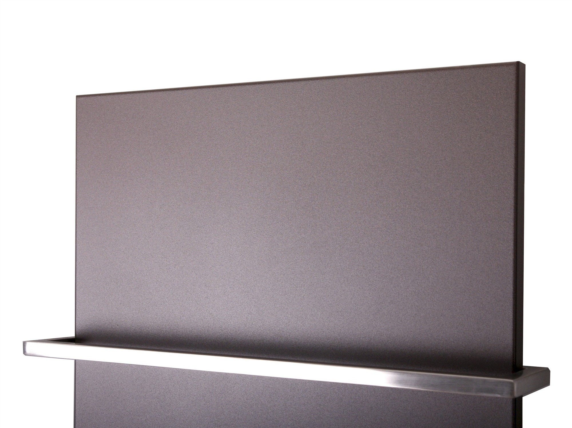 BADHEIZKÖRPER Design Mirror Steel 2 120x47cm 799 Watt braun (+1 Halter 15mm) SZAGATO Handtuchheizkörper mit Mittelanschluss Handtuchwärmer